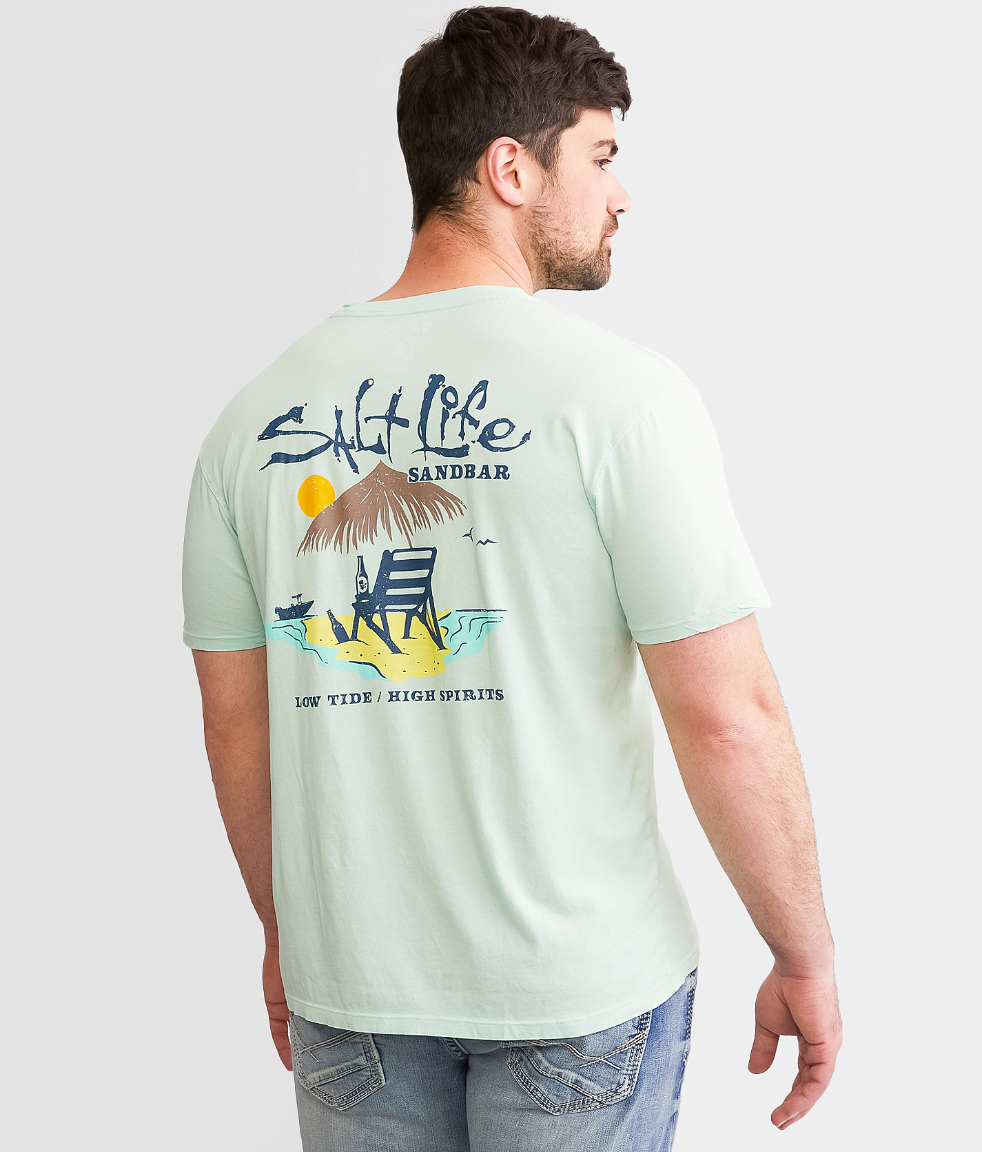 Salt Life Sandbar T-Shirt - Men's T-Shirts in Sea Spray