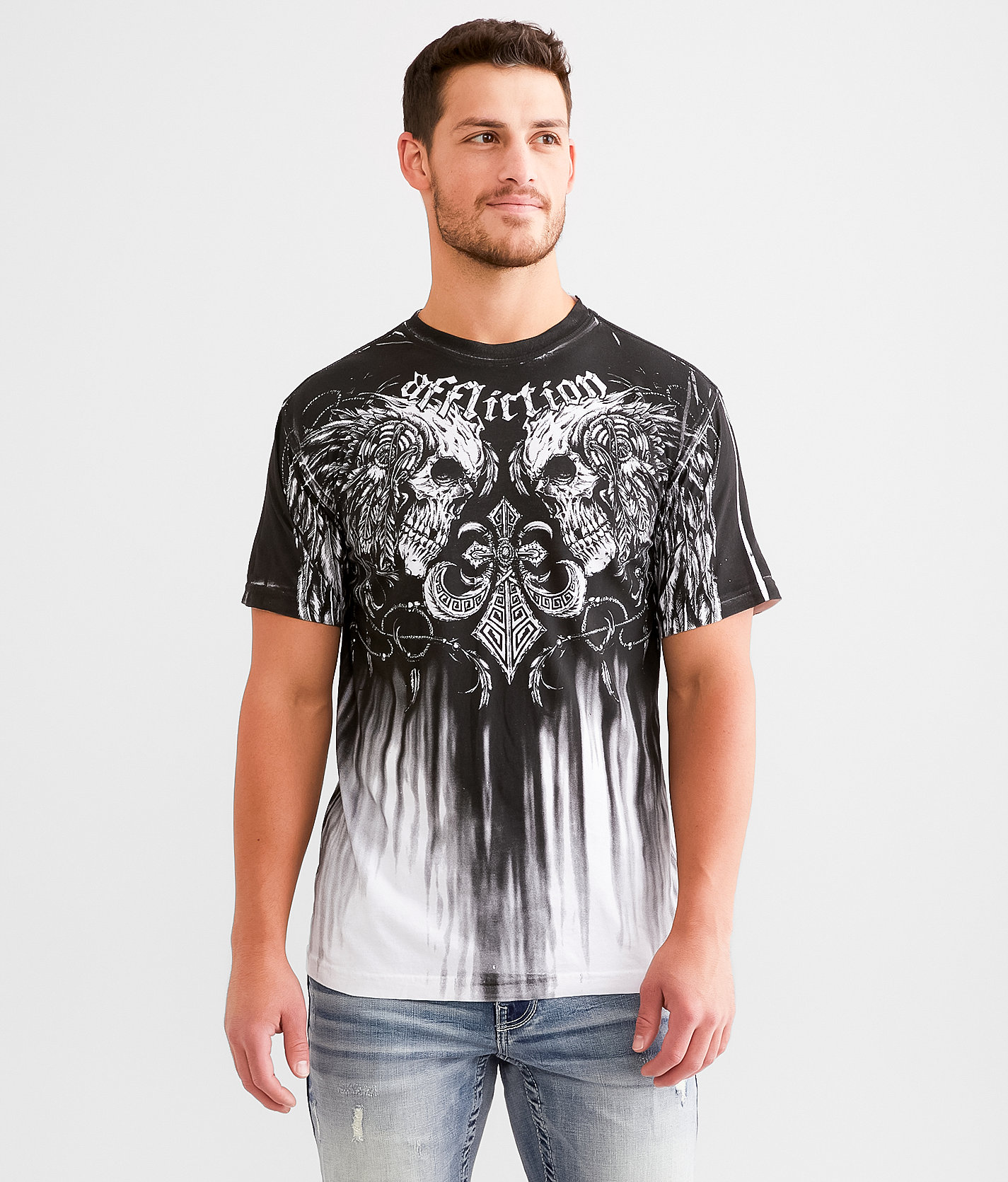 Affliction Tarnished Warrior T-Shirt - Men's T-Shirts in White