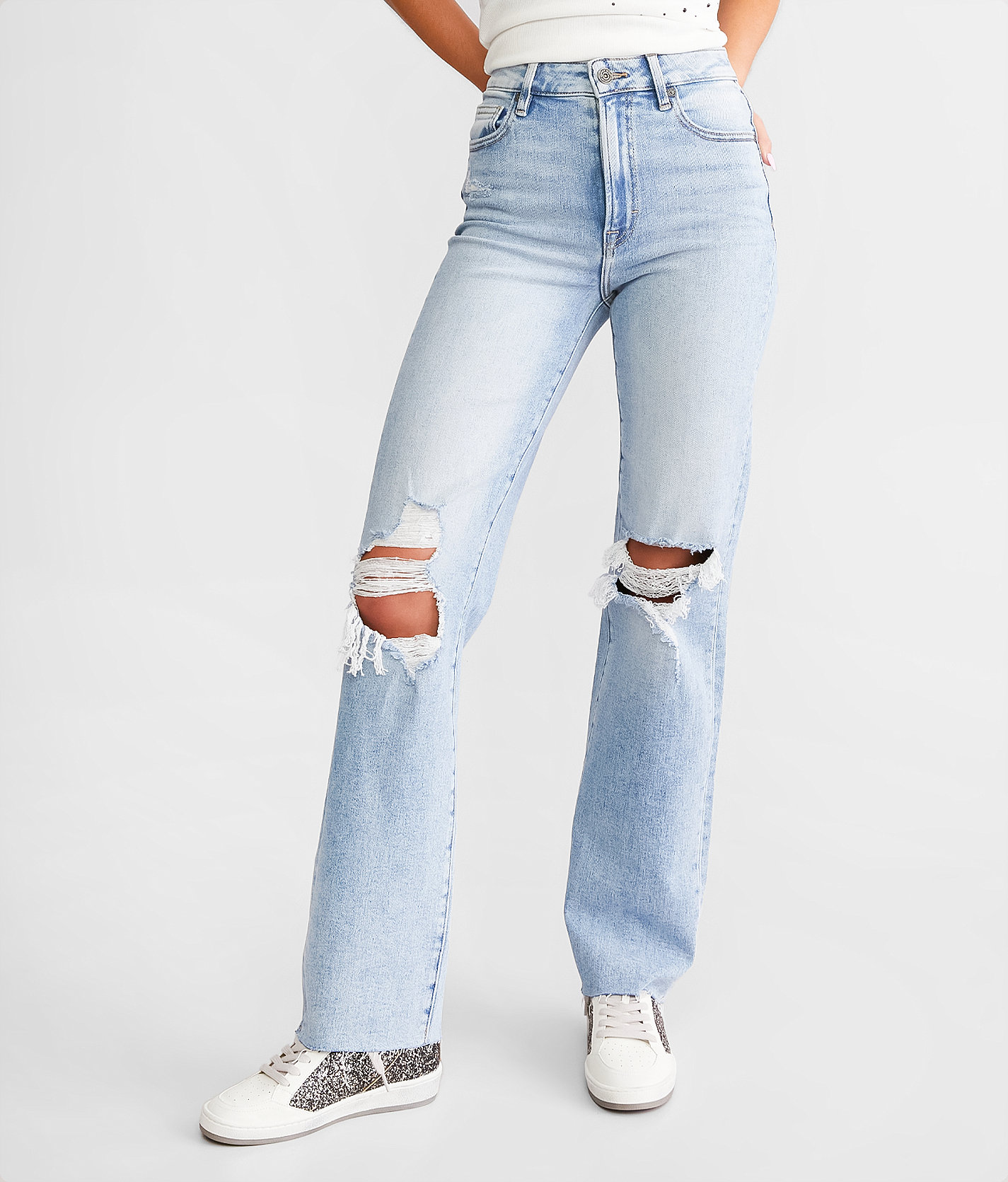 HIDDEN Ella Classic Straight Stretch Jean - Women's Jeans in Light
