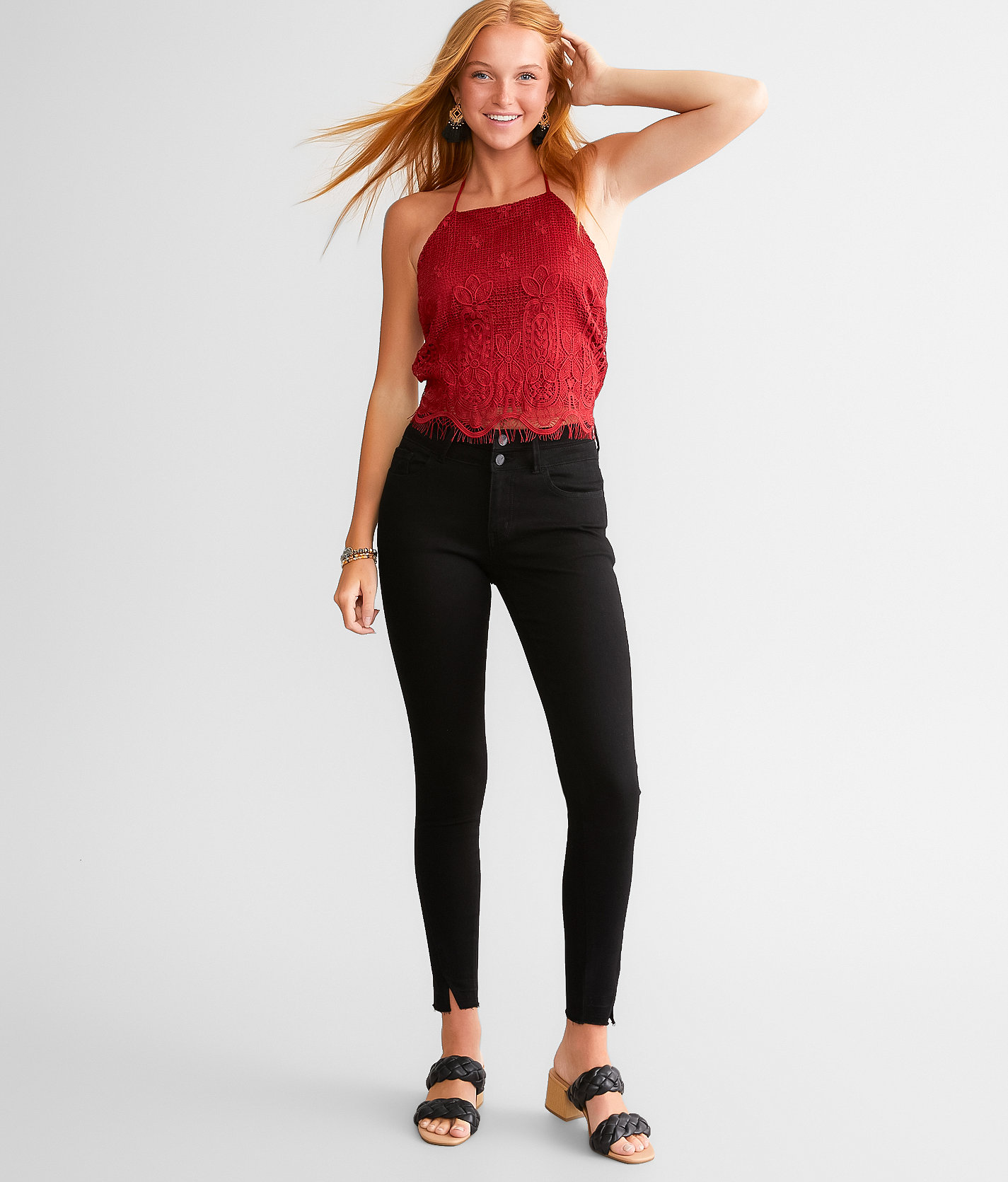 KanCan Signature Kurvy Mid-Rise Ankle Skinny Stretch Jean - Women's Jeans in Max