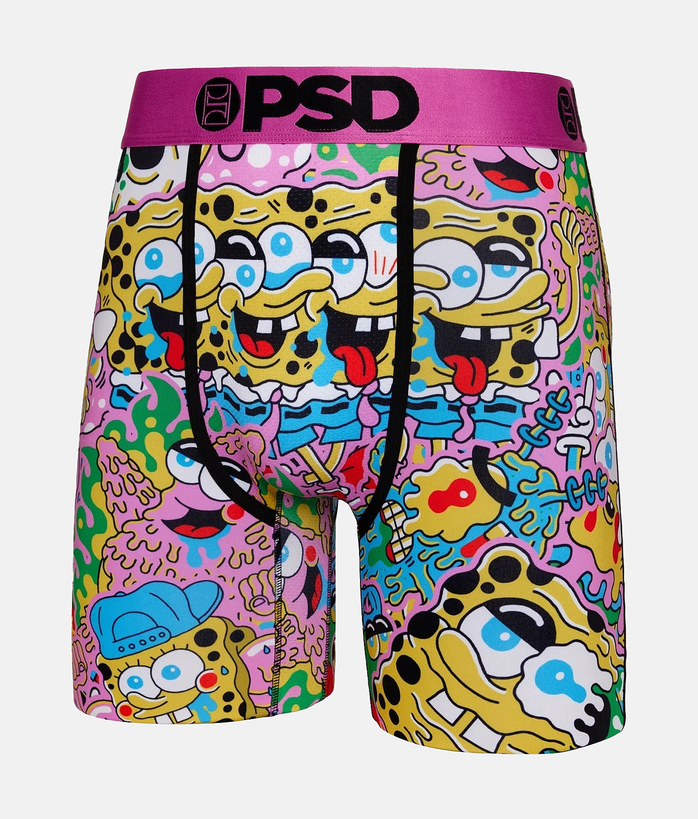 PSD Spongebob Krusty Pants Stretch Boxer Briefs - Men's Boxer Briefs in Multi