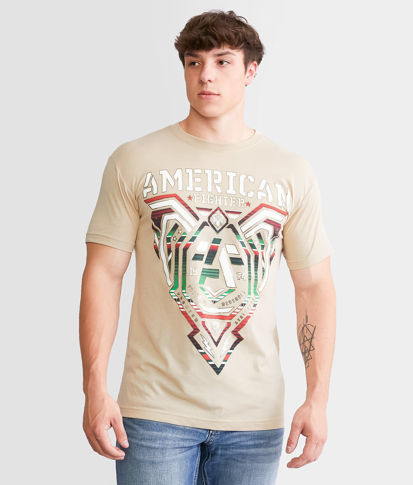 American Fighter Courtland T-Shirt - Men's T-Shirts in Sand