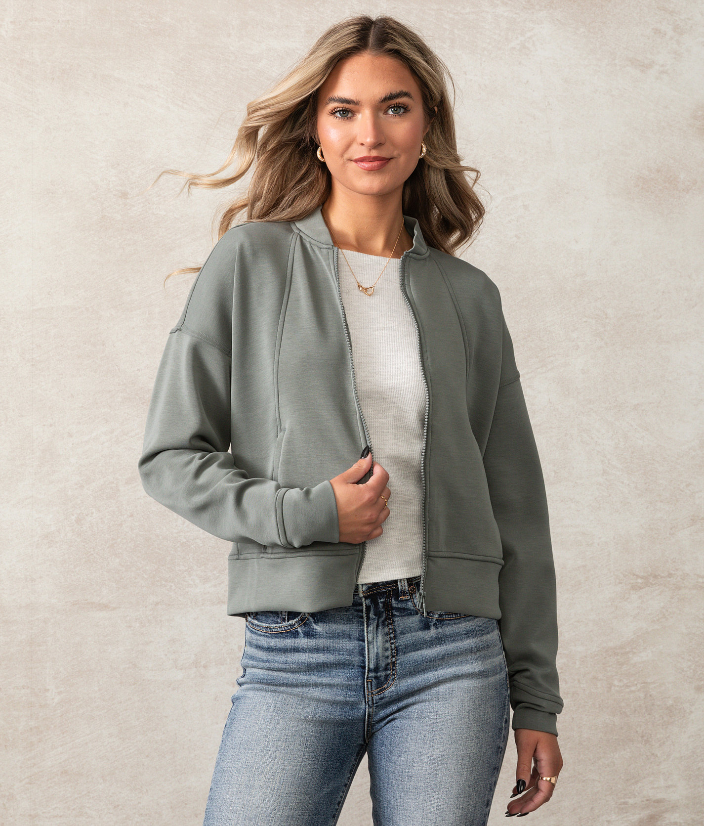 Buckle Black Ava Jacket - Women's Coats & Jackets in Sage