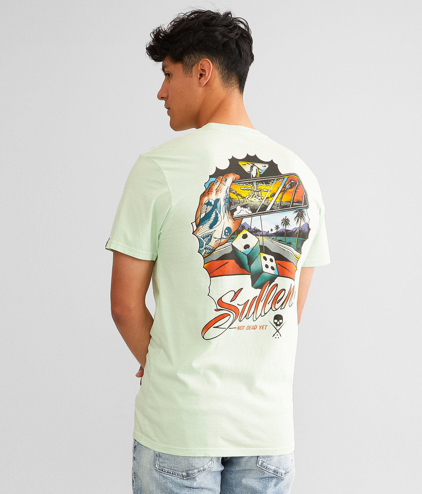 Sullen Not Dead Yet T-Shirt - Men's T-Shirts in Dusty Aqua
