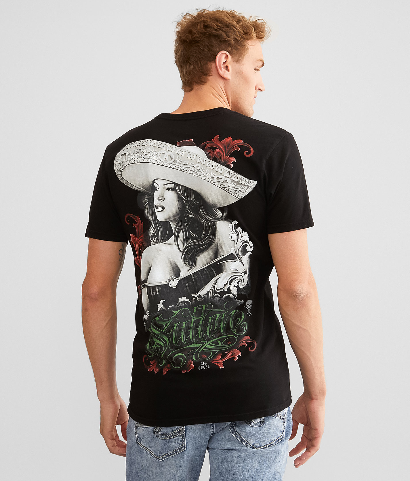 Sullen Big Ceeze T-Shirt - Men's T-Shirts in Jet Black