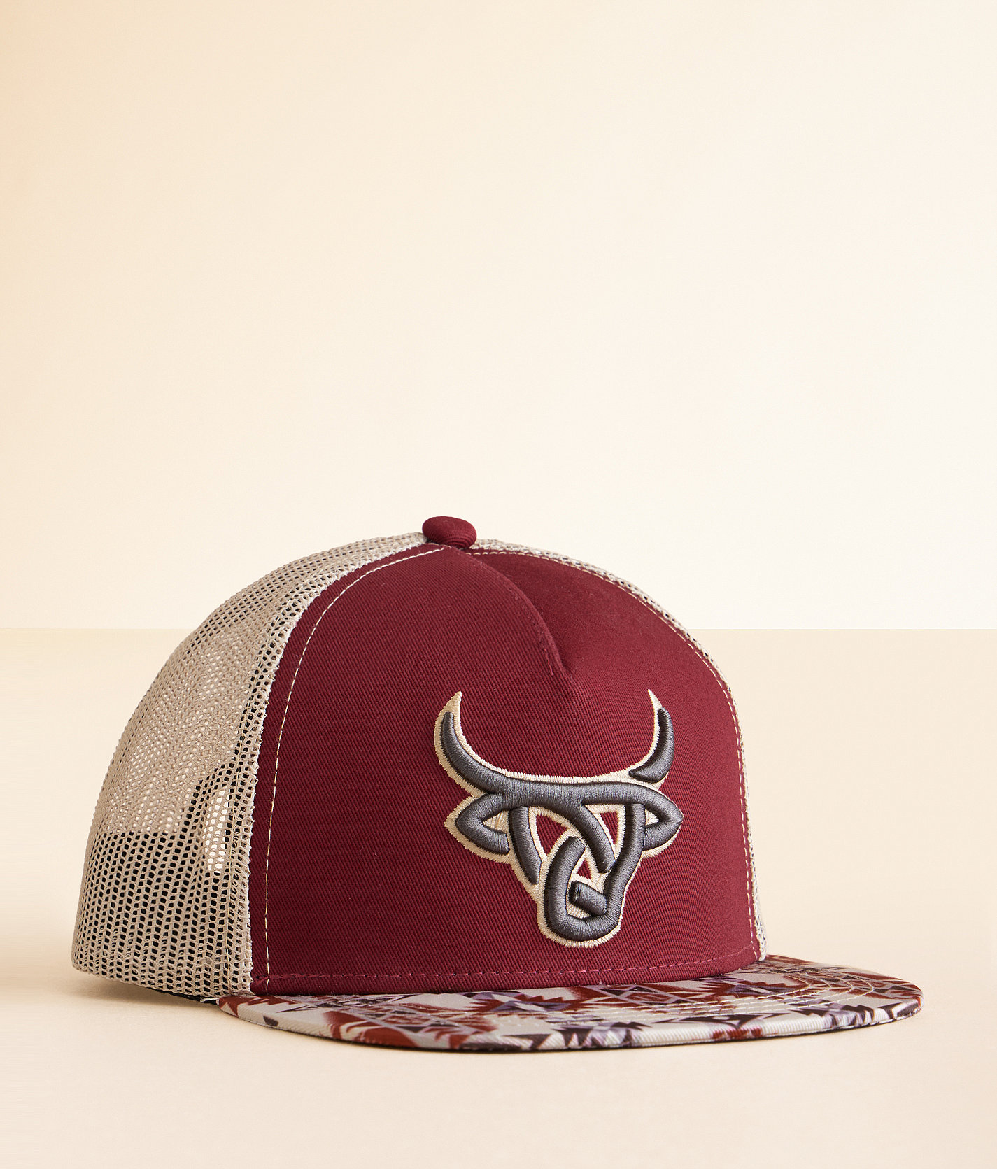 Boys - Lost Calf Sawdust Trucker Hat - Boy's Hats in Maroon