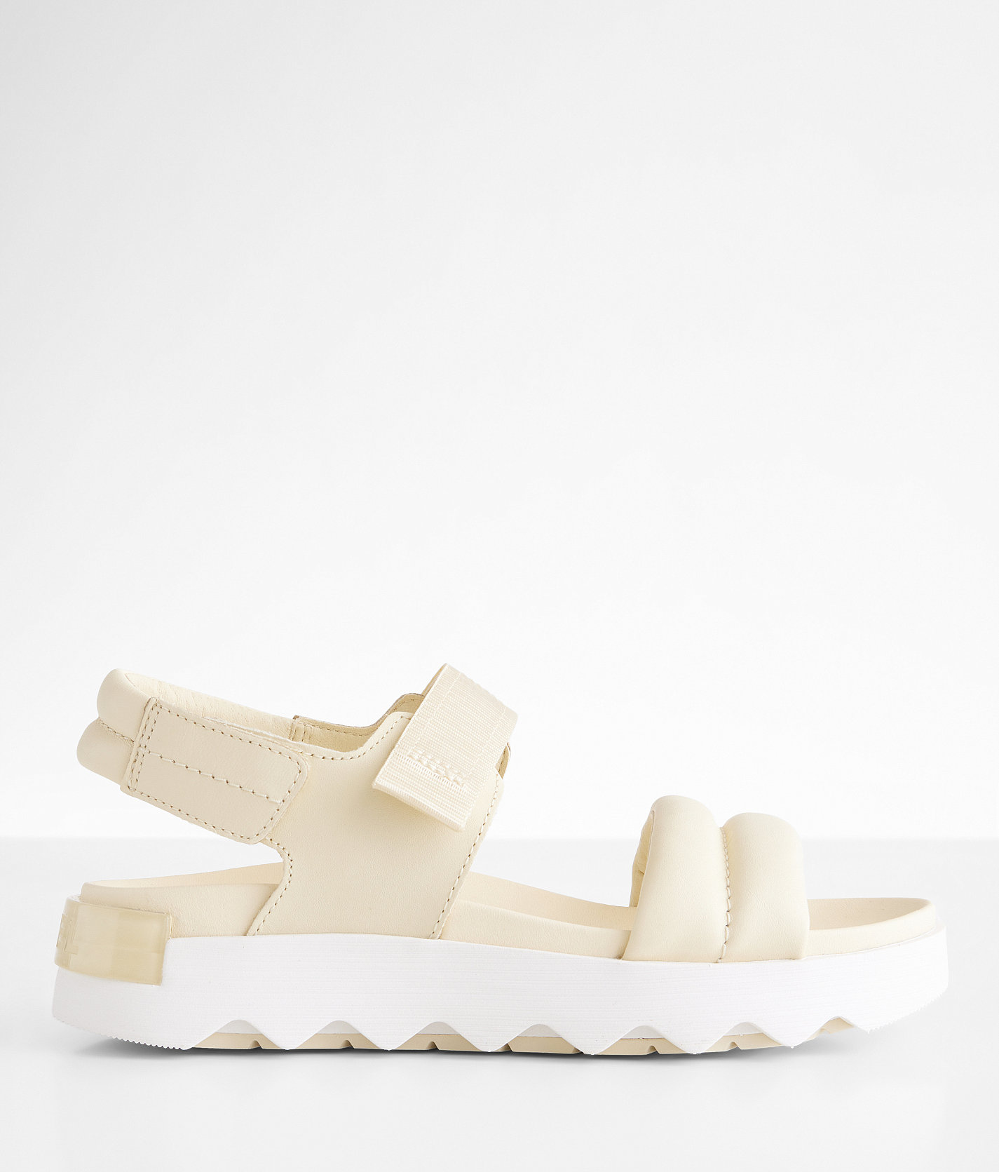 Sorel Viibe Leather Sandal - Women's Shoes in Honey White Sea Salt