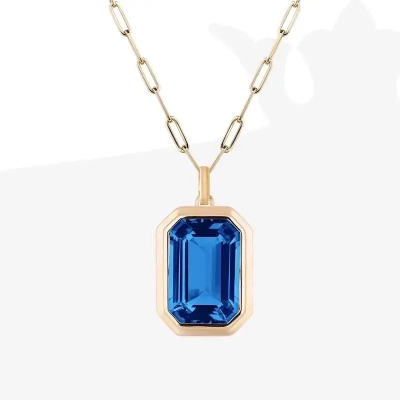 Vintage Style Zircon Pendant Necklace