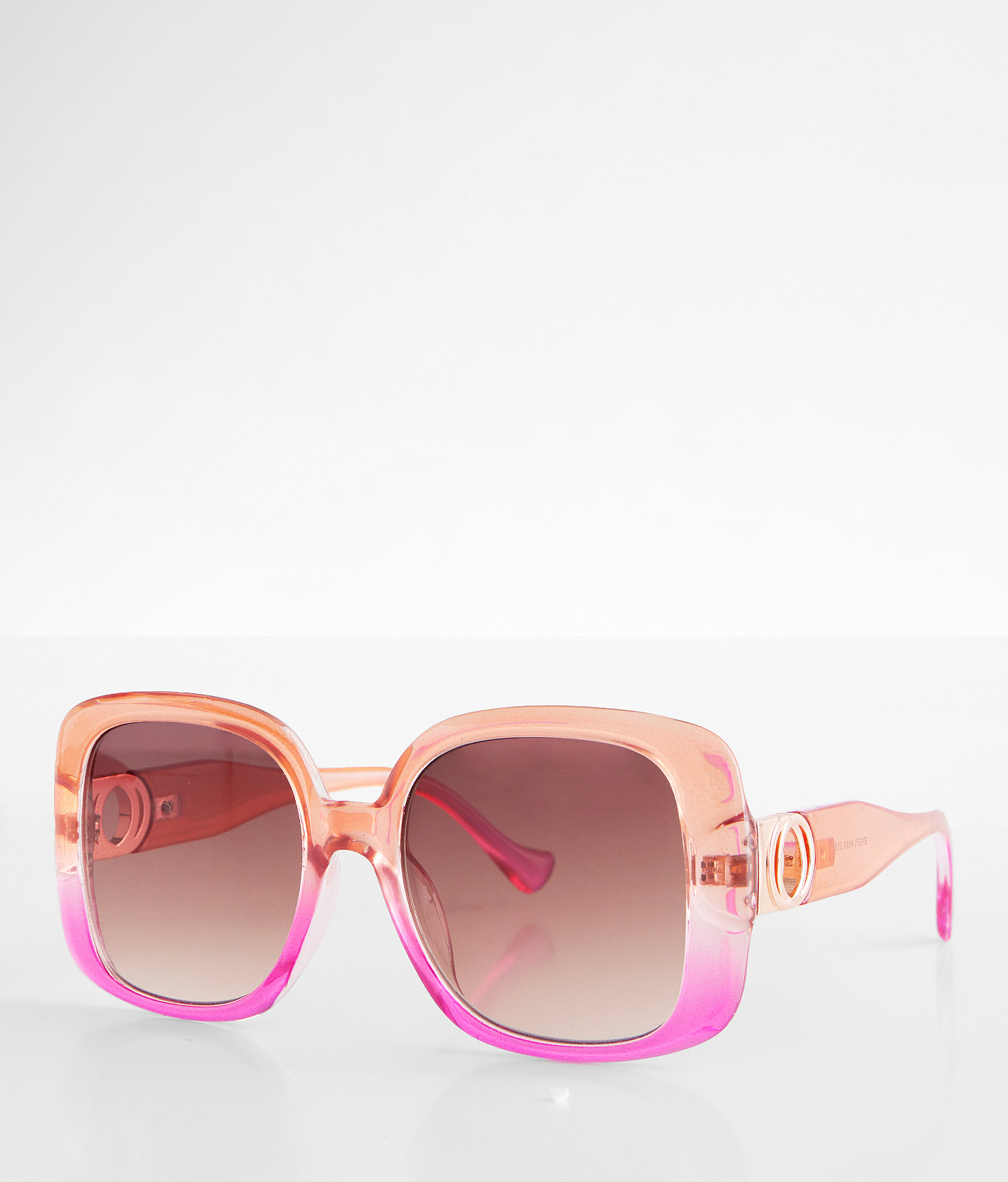BKE Ombre Square Sunglasses - Women's Sunglasses & Glasses in Peach Plum