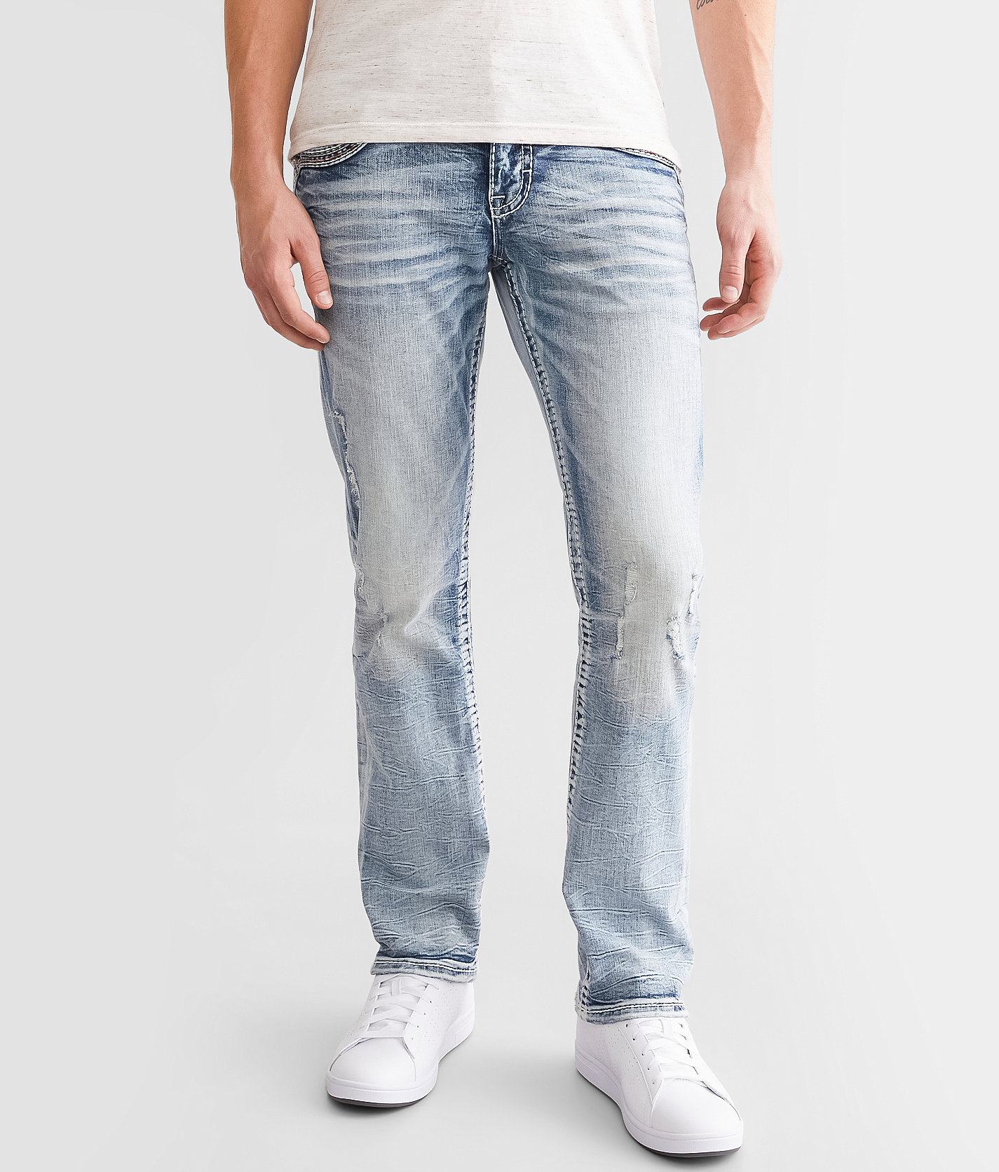 Rock Revival Elijah Slim Straight Stretch Jean - Men's Jeans in Elijah SJ205