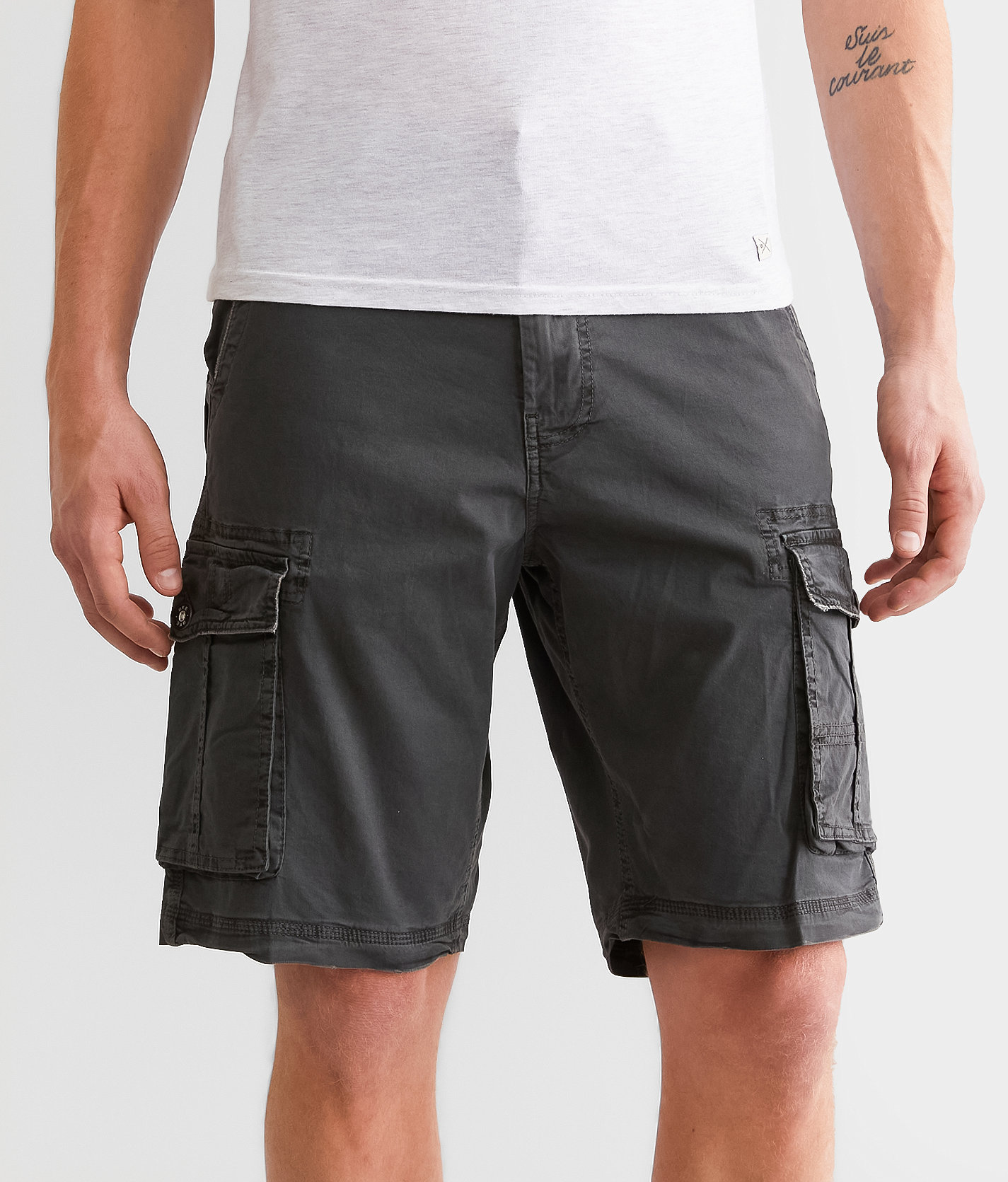 BKE Conklin Cargo Stretch Short - Men's Shorts in Raven