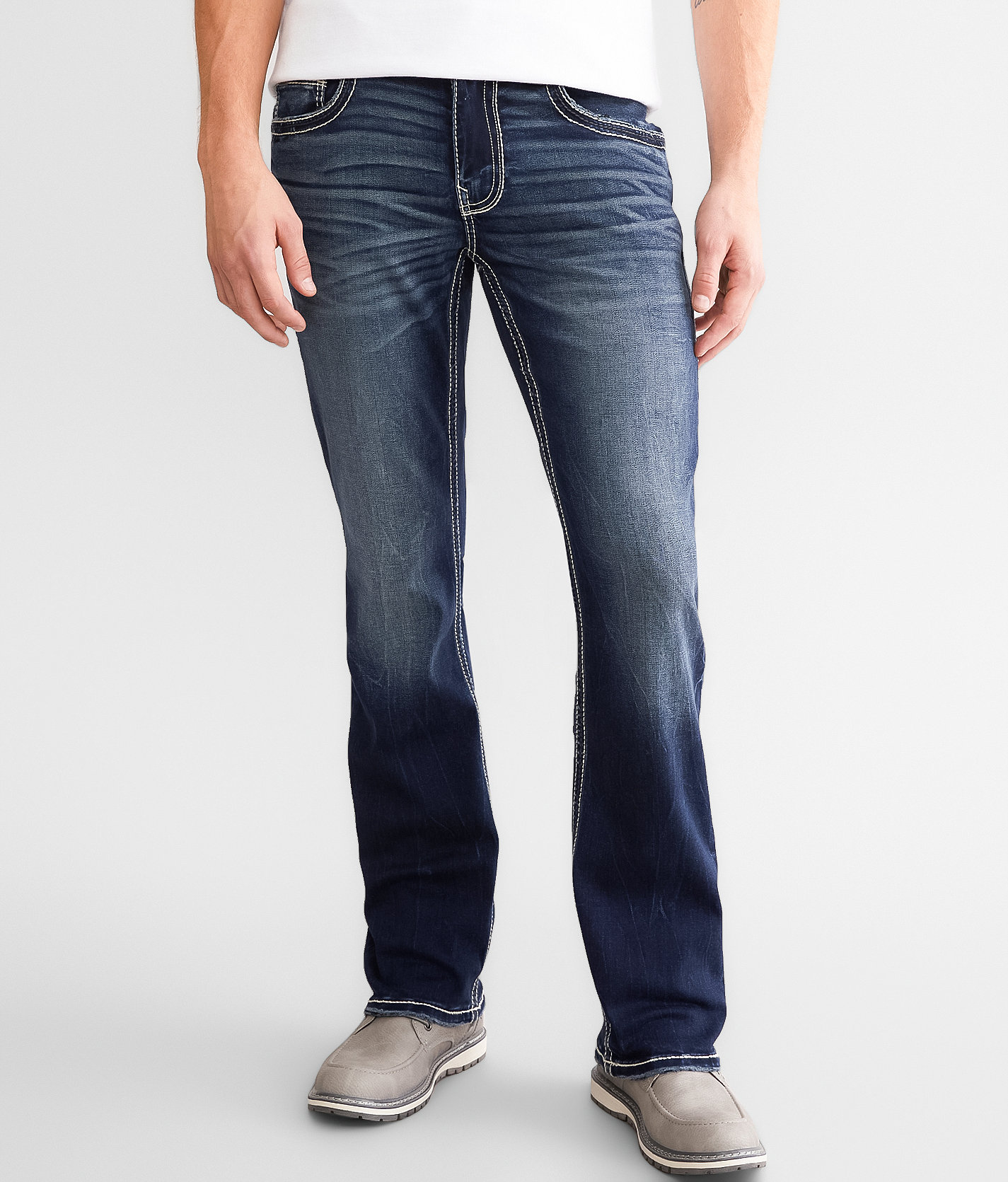 Buckle Black Three Boot Stretch Jean - Men's Jeans in Volta