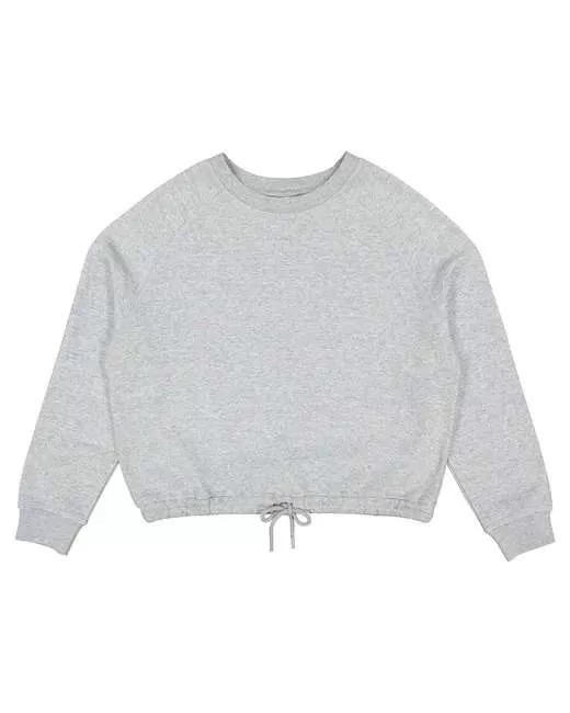 LAT 3528 Ladies' Boxy Cropped Fleece Sweatshirt