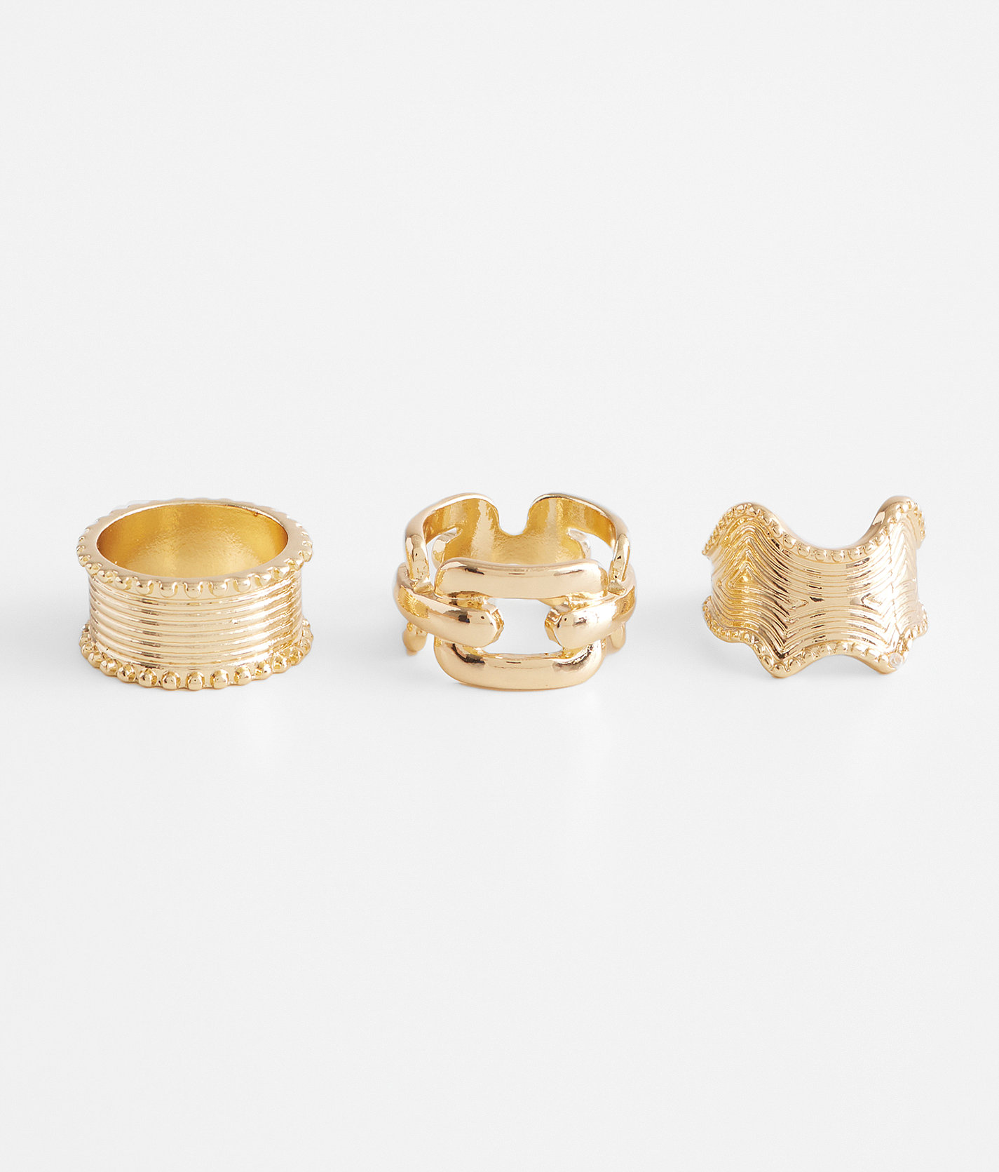 boutique by BKE 3 Pack Ring Set - Women's Jewelry in Gold
