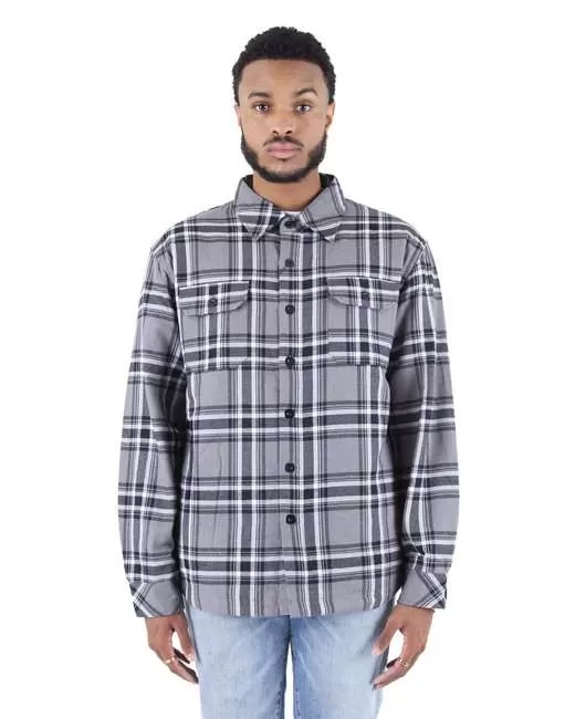 Shaka Wear SHPFJ Men's Plaid Flannel Jacket