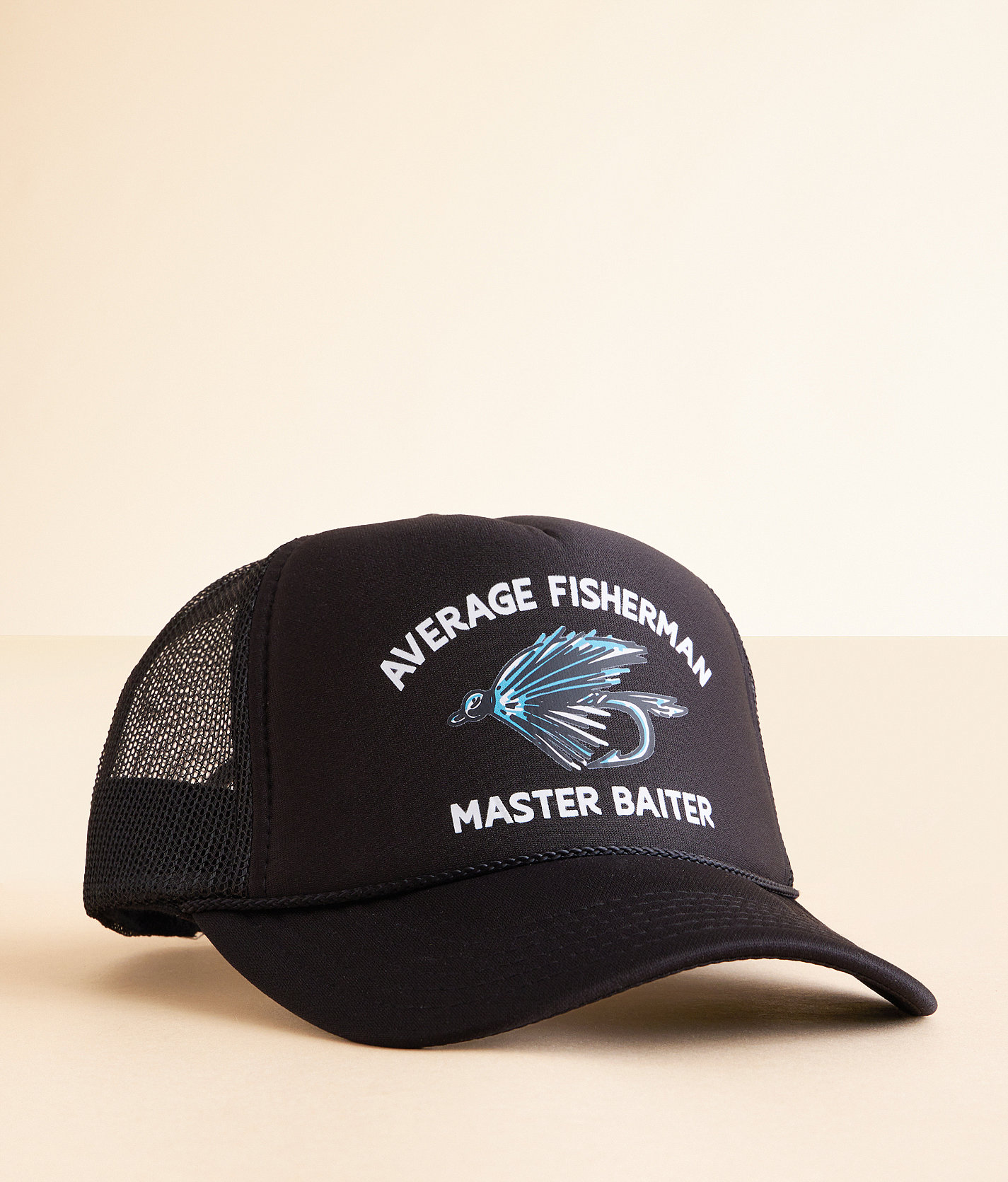 Old Row Average Fisherman Trucker Hat - Men's Hats in Black