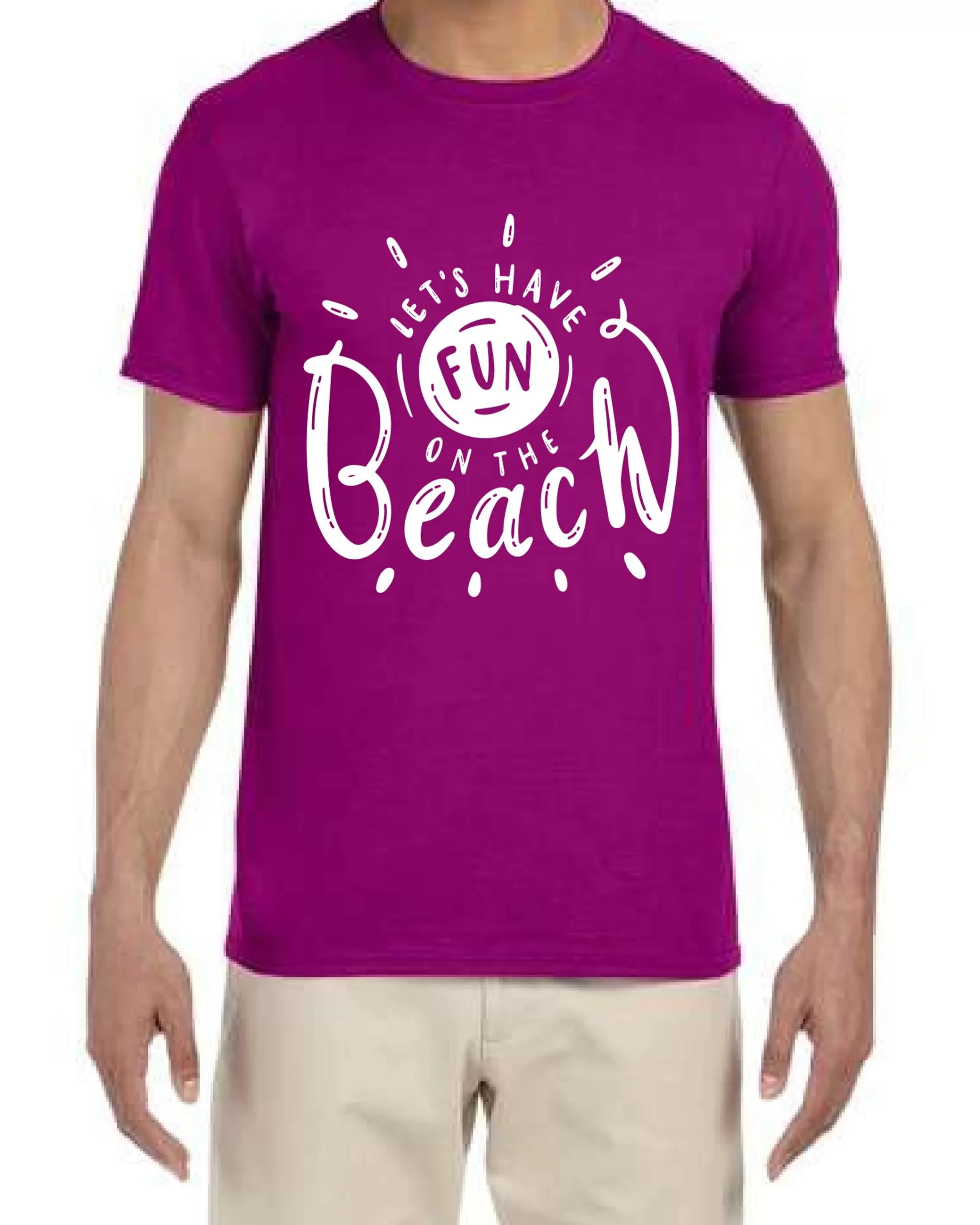 Ustradeent Hawaiin Let?S Have Fun On The Beach Summer T-Shirt For Men