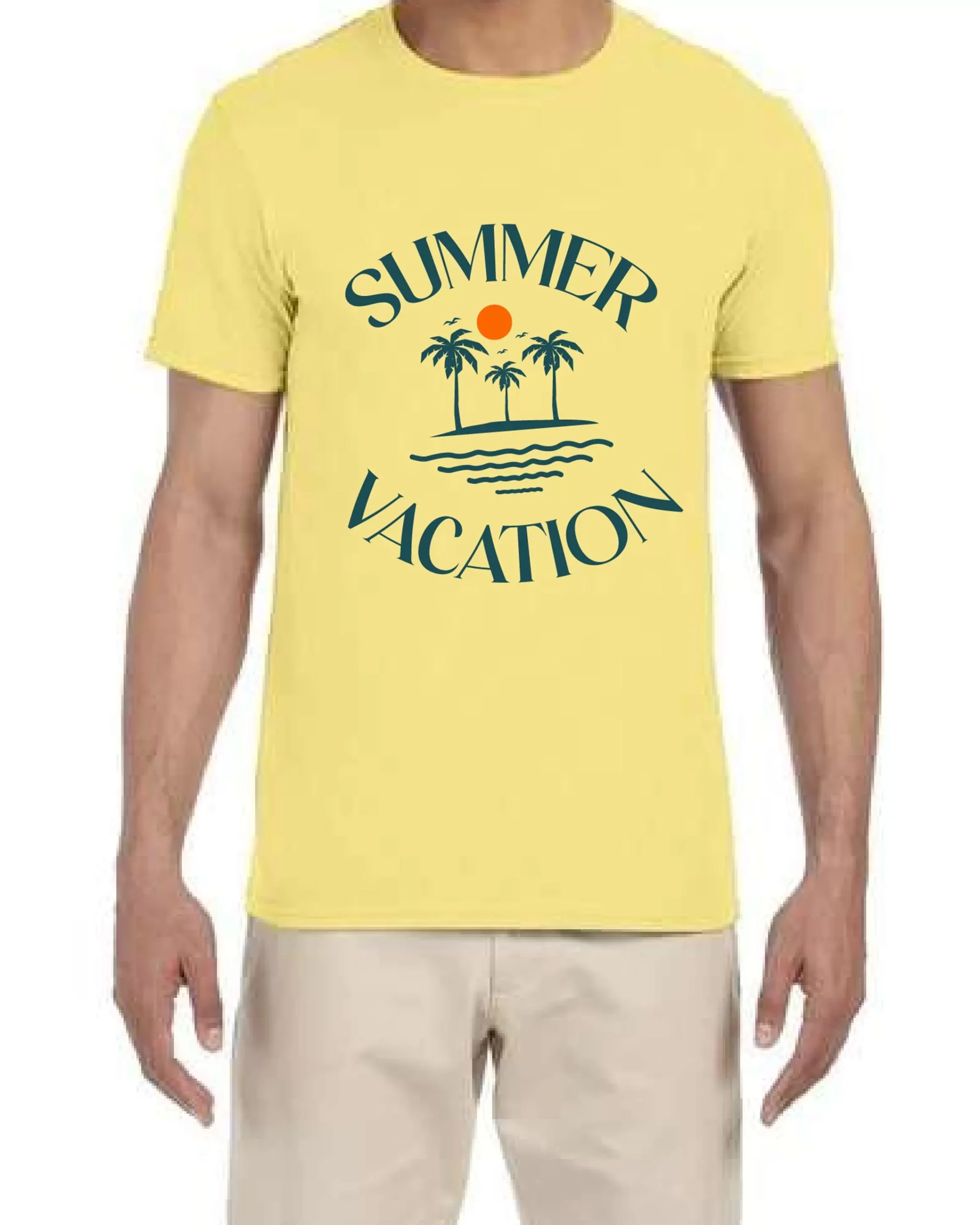 Ustradeent Summer Vacation Hawaiian Palm Beach Graphic Tshirt For Men