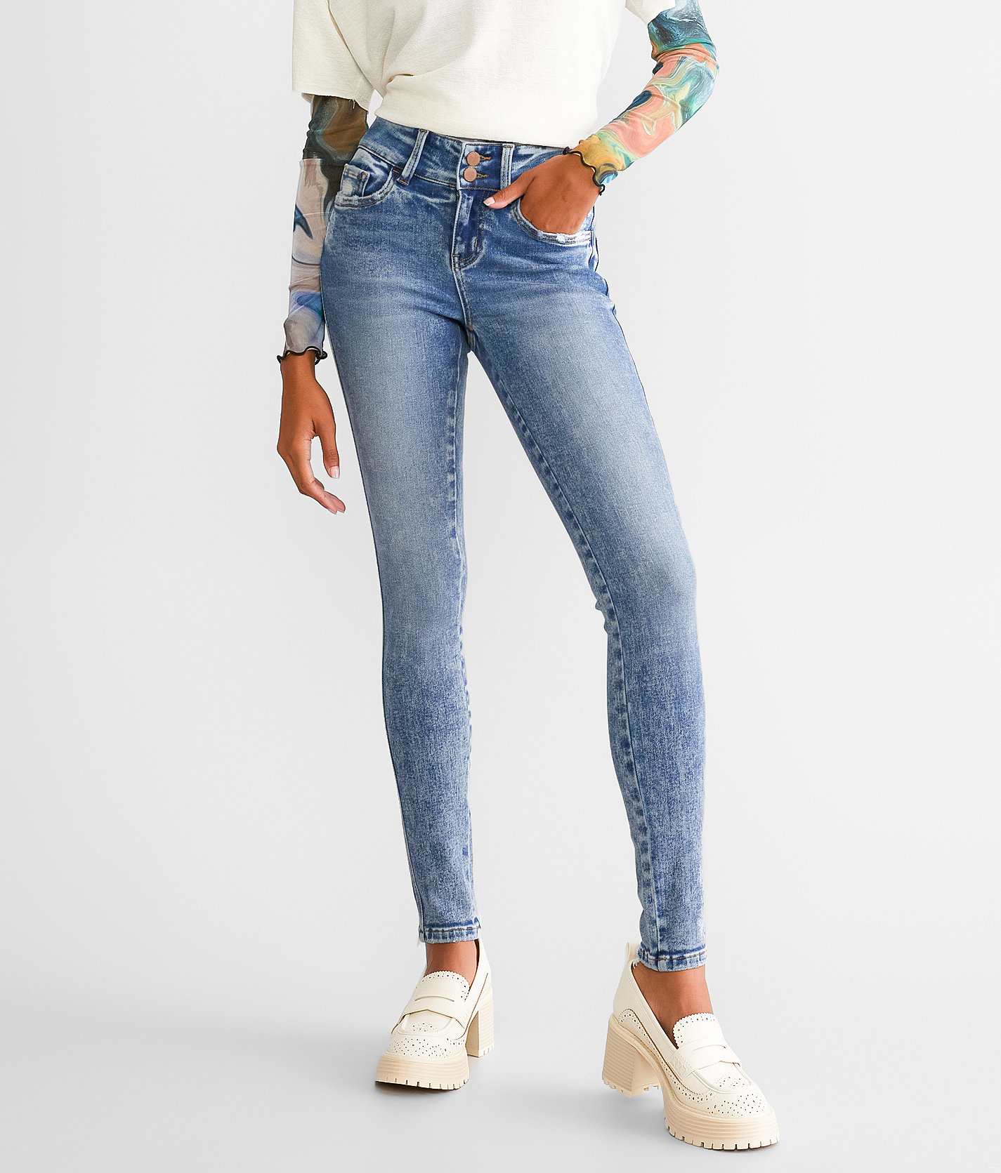 Flying Monkey Mid-Rise Skinny Stretch Jean - Women's Jeans in Willingness