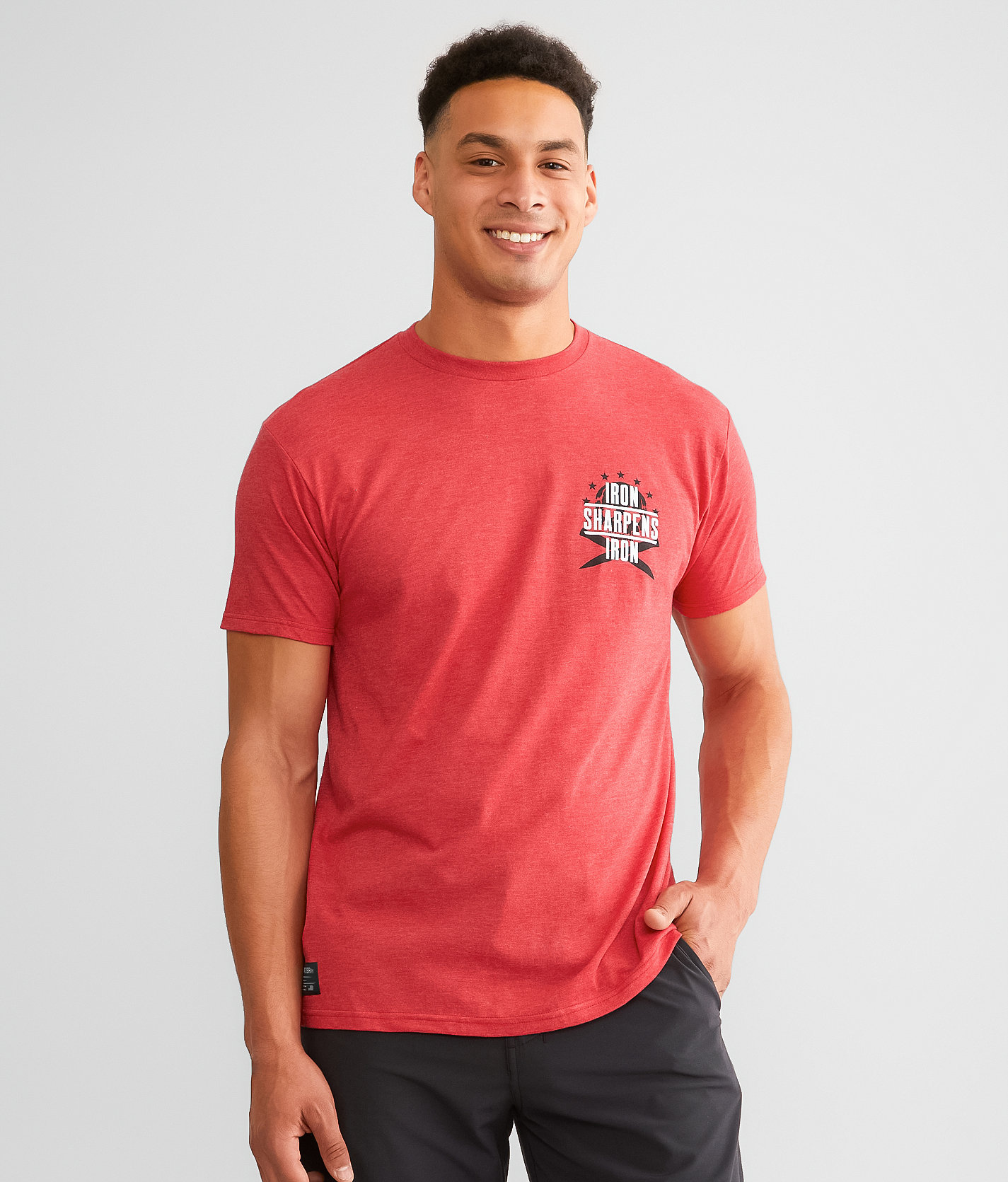 Howitzer Iron Sharpens Iron T-Shirt - Men's T-Shirts in Red Heather