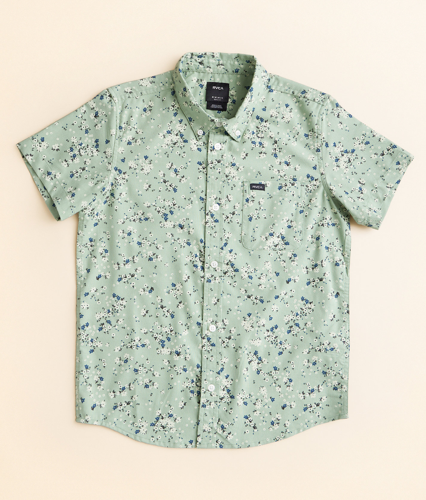 Boys - RVCA That'll Do Stretch Shirt - Boy's Shirts in Green Haze