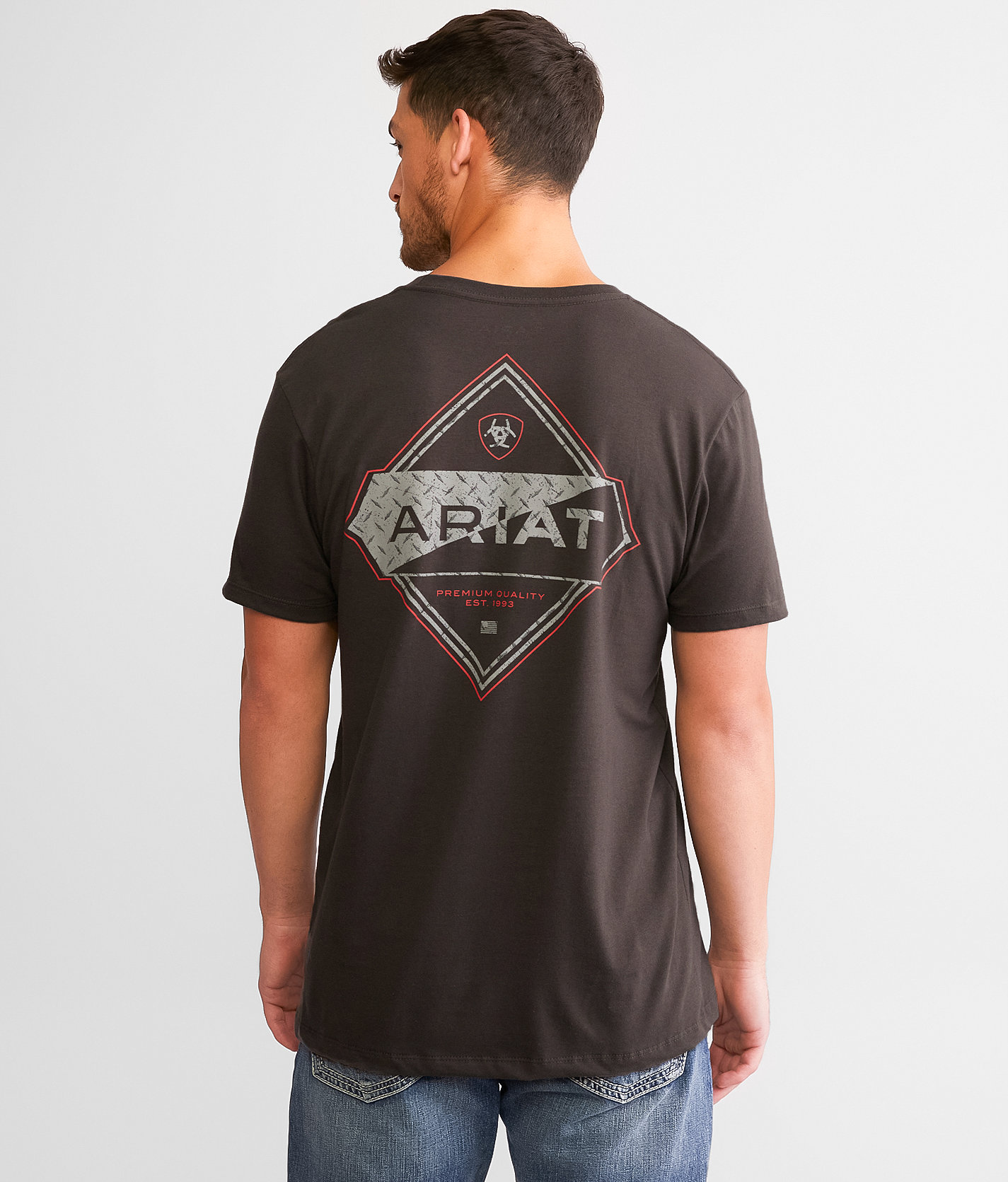 Ariat Fifty Fifty T-Shirt - Men's T-Shirts in Vintage Black