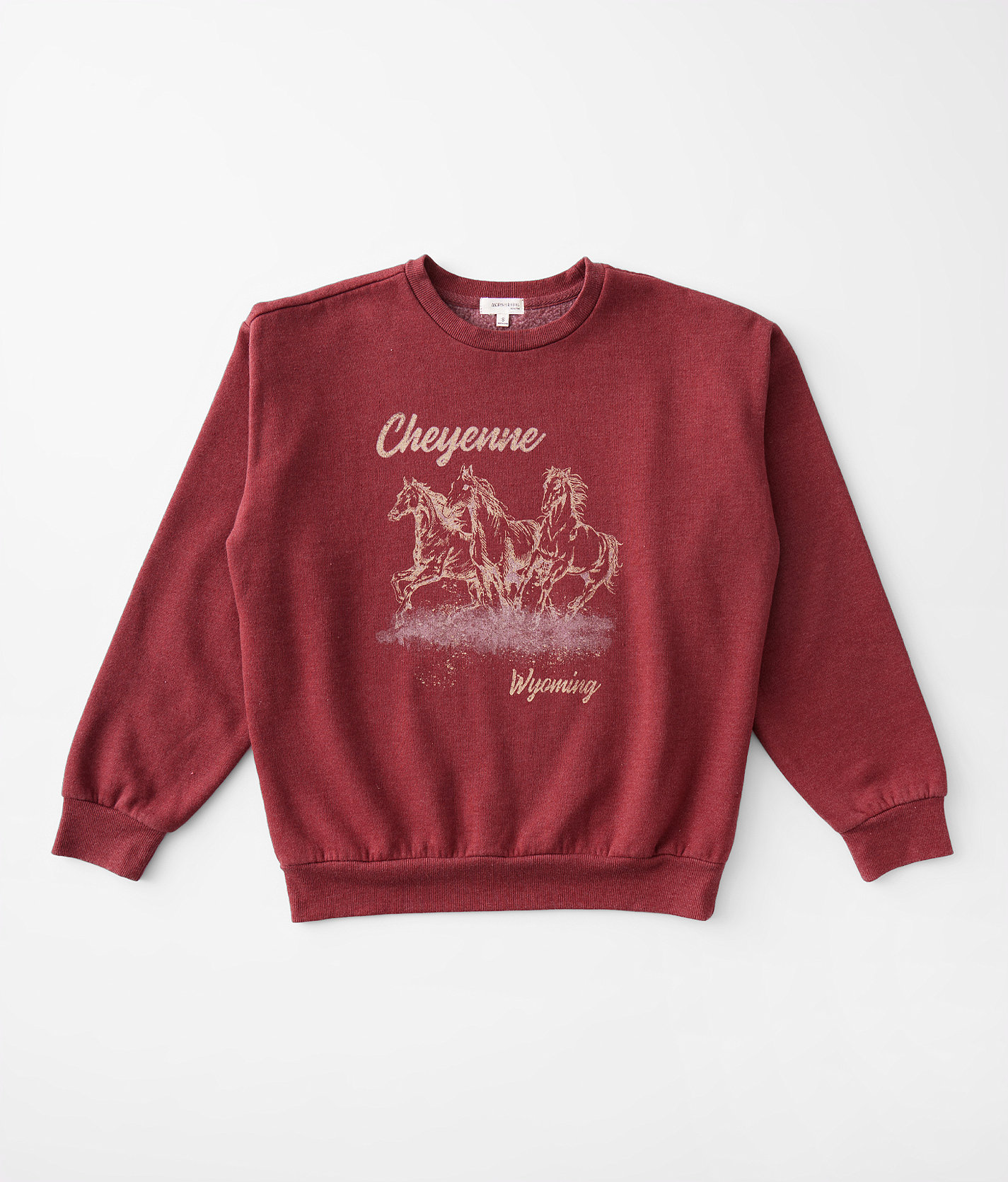 Girls - Modish Rebel Cheyenne, Wyoming Pullover - Girl's Sweatshirts in Winery