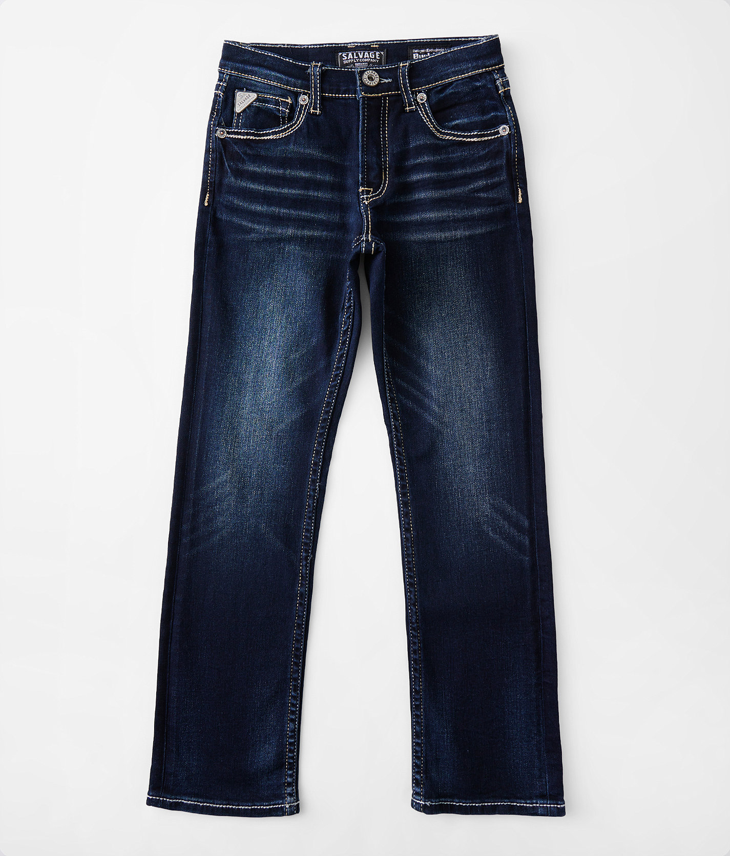 Boys - Salvage Reckless Straight Stretch Jean - Boy's Jeans in Camptosaurus