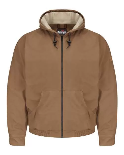 Brown Duck Hooded Jacket - EXCEL FR? ComforTouch? - Tall Sizes