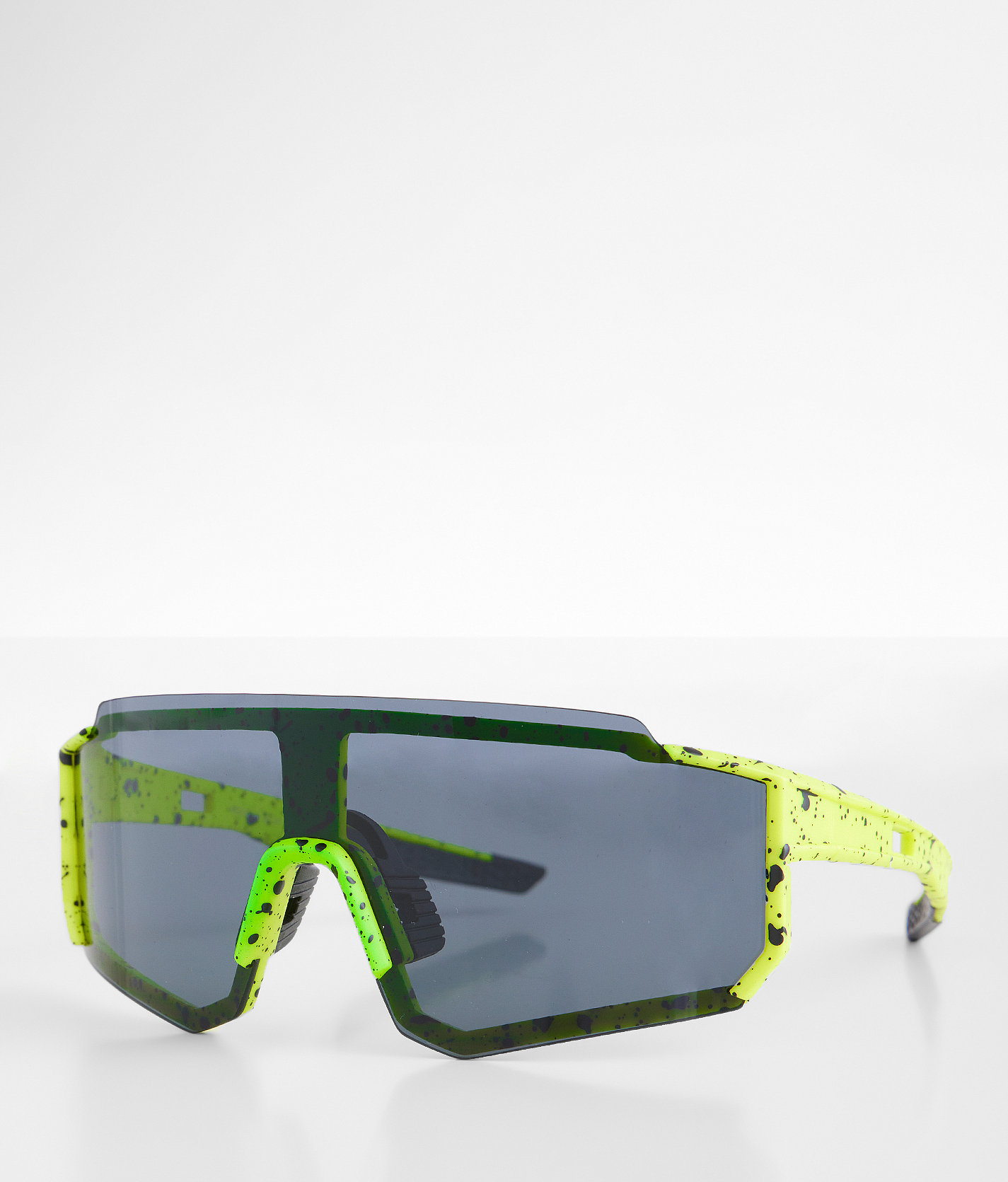 BKE Neon Splatter Shield Sunglasses - Men's Sunglasses & Glasses in Green