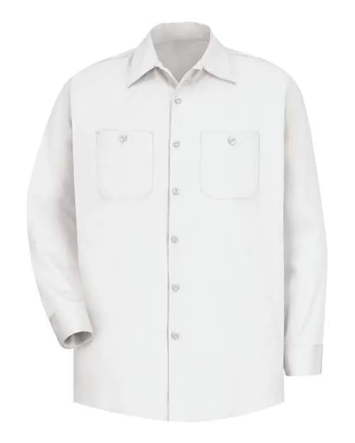 Cotton Long Sleeve Uniform Shirt - Tall Sizes