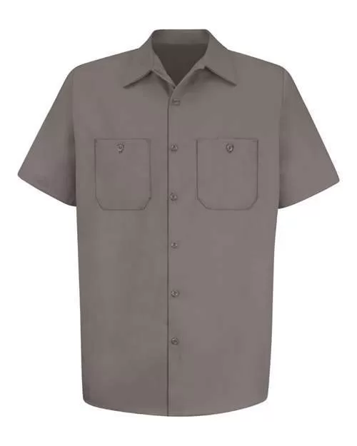 Cotton Short Sleeve Uniform Shirt - Tall Sizes