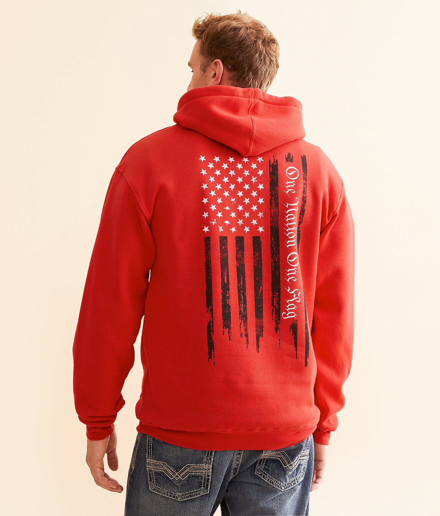 Howitzer One Nation Hooded Sweatshirt - Men's Sweatshirts in Hibiscus