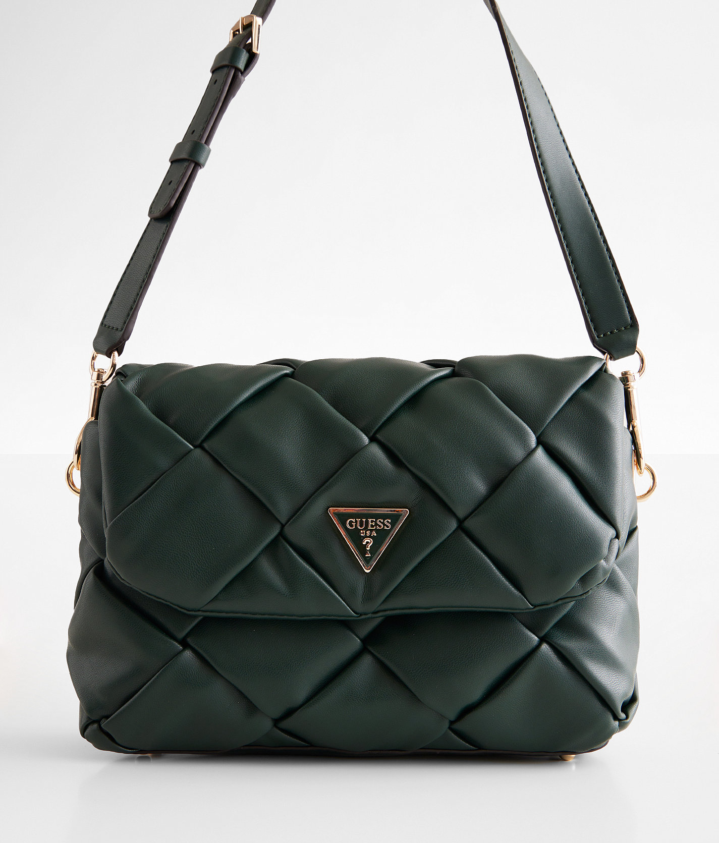 Guess Zaina Quilted Purse - Women's Bags & Wallets in Forest