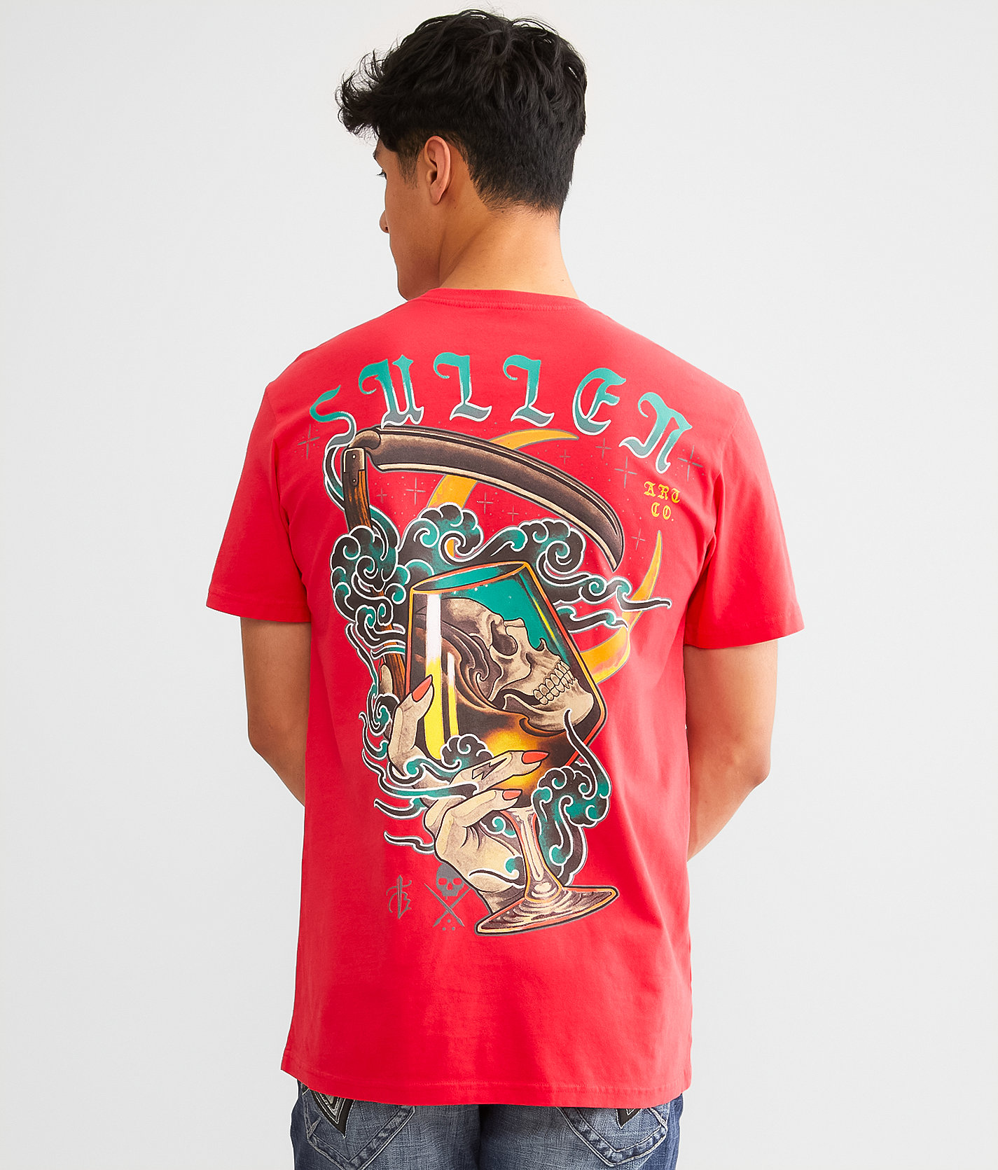 Sullen Nightcap T-Shirt - Men's T-Shirts in Viva Magenta