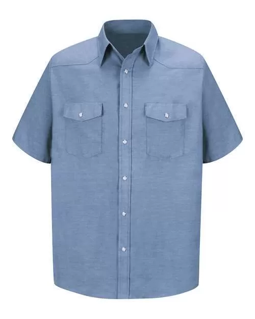 Deluxe Western Style Short Sleeve Shirt - Tall Sizes