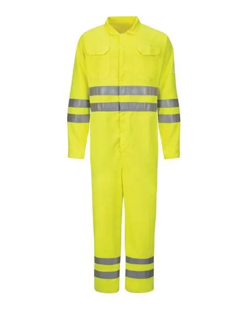 Hi-Vis Deluxe Coverall with Reflective Trim - CoolTouch? 2 - 7 oz. - Tall Sizes