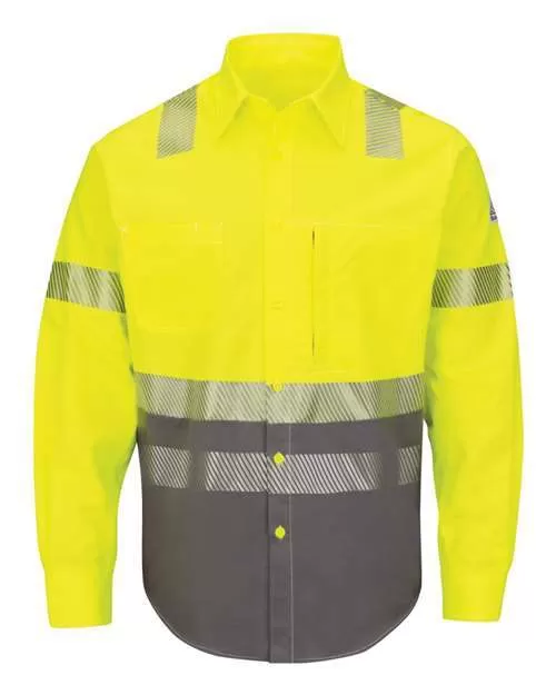 Hi-Visibility Color Block Uniform Shirt - EXCEL FR? ComforTouch? - 7 oz. - Tall Sizes