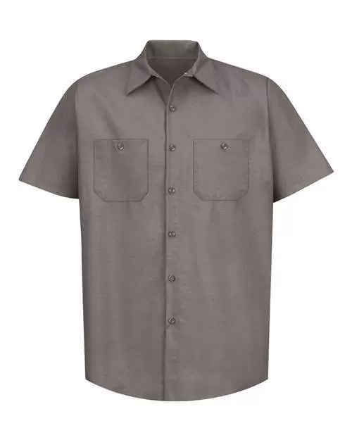 Industrial Short Sleeve Work Shirt - Tall Sizes