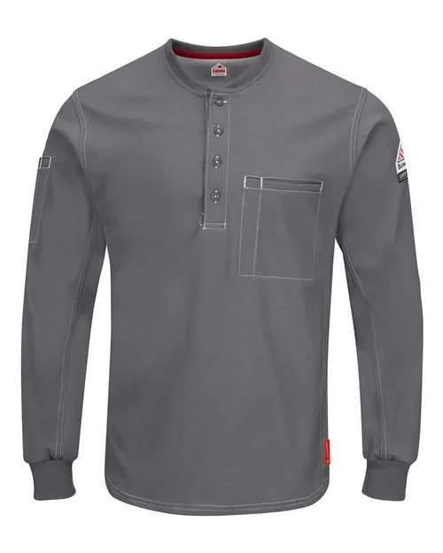 iQ Series? Plus Long Sleeve Henley - Tall Sizes