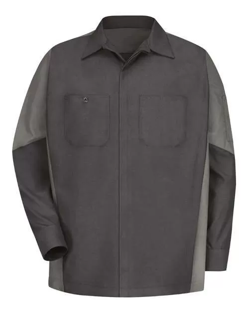 Long Sleeve Automotive Crew Shirt - Tall Sizes