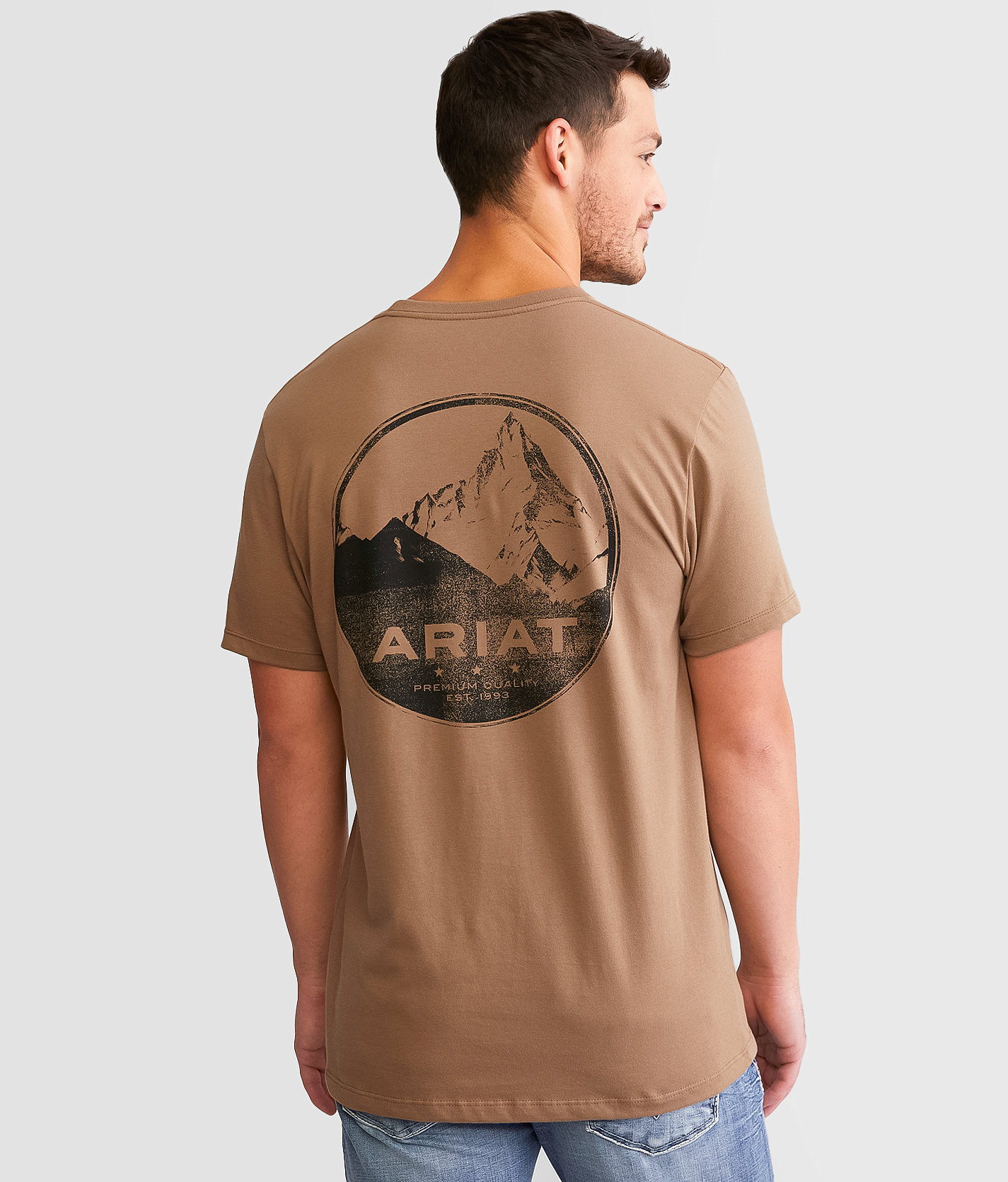 Ariat Jackson Ridge Seal T-Shirt - Men's T-Shirts in Brown Savana