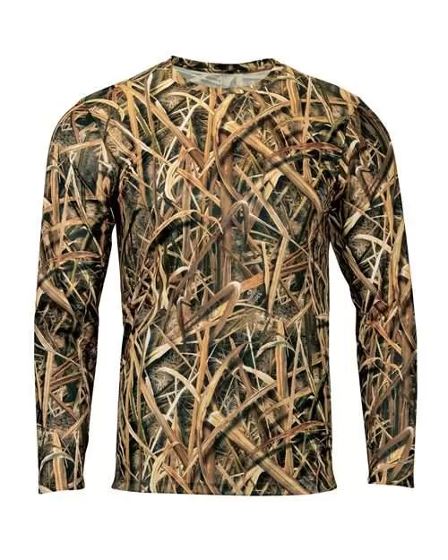 Oxford Performance Camo Print Long Sleeve T-Shirt