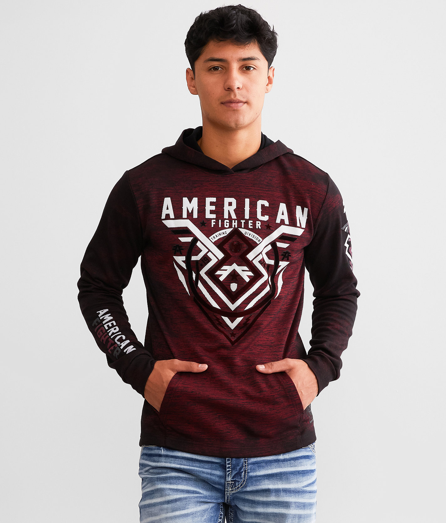 American Fighter Oakview Hoodie - Men's Sweatshirts in Cherry Black