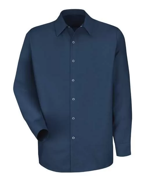 Specialized Pocketless Long Sleeve Work Shirt - Tall Sizes
