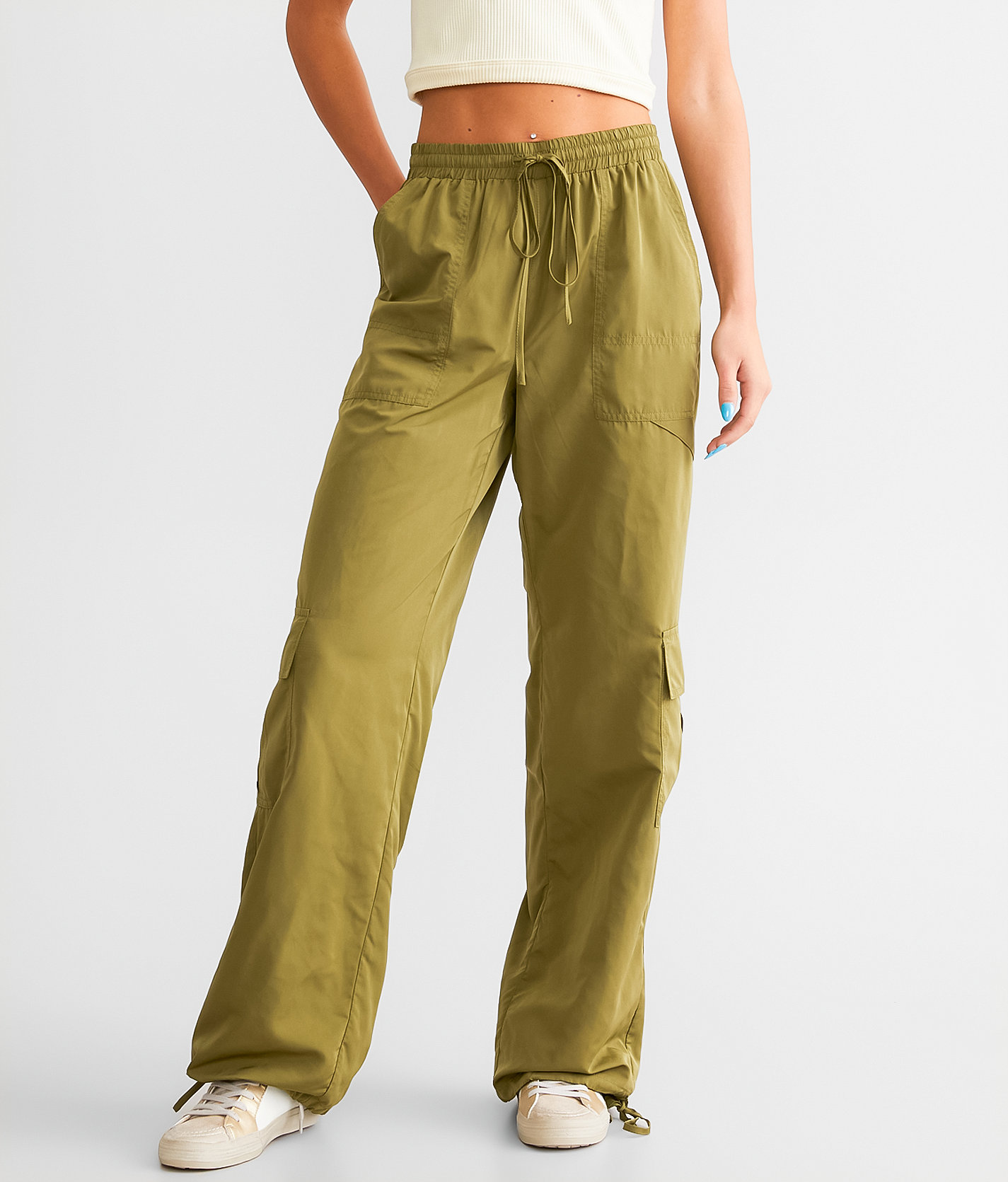 BaeVely Windbreaker Cargo Pant - Women's Pants in Olive