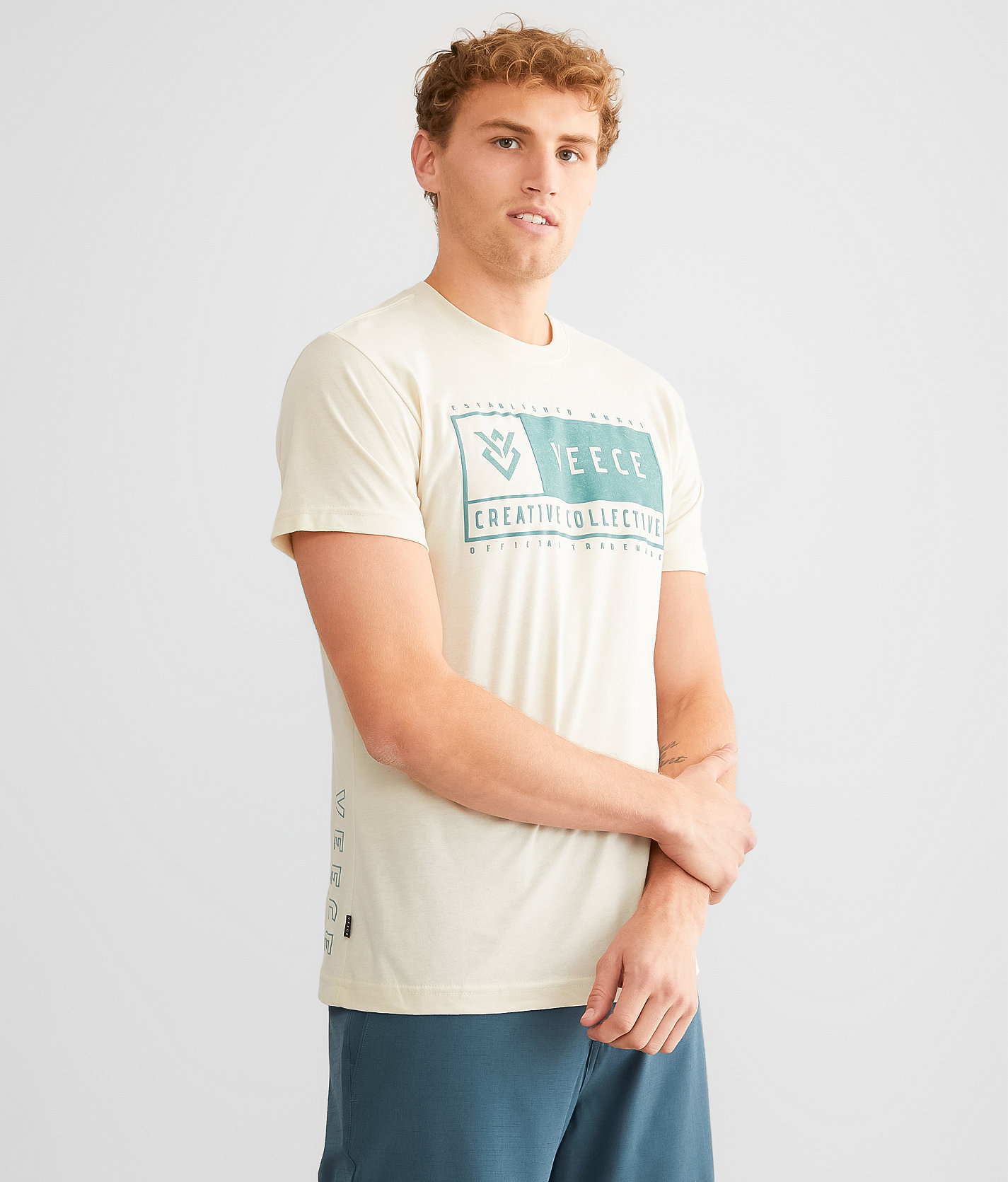 Veece Spectrum T-Shirt - Men's T-Shirts in Sand Heather