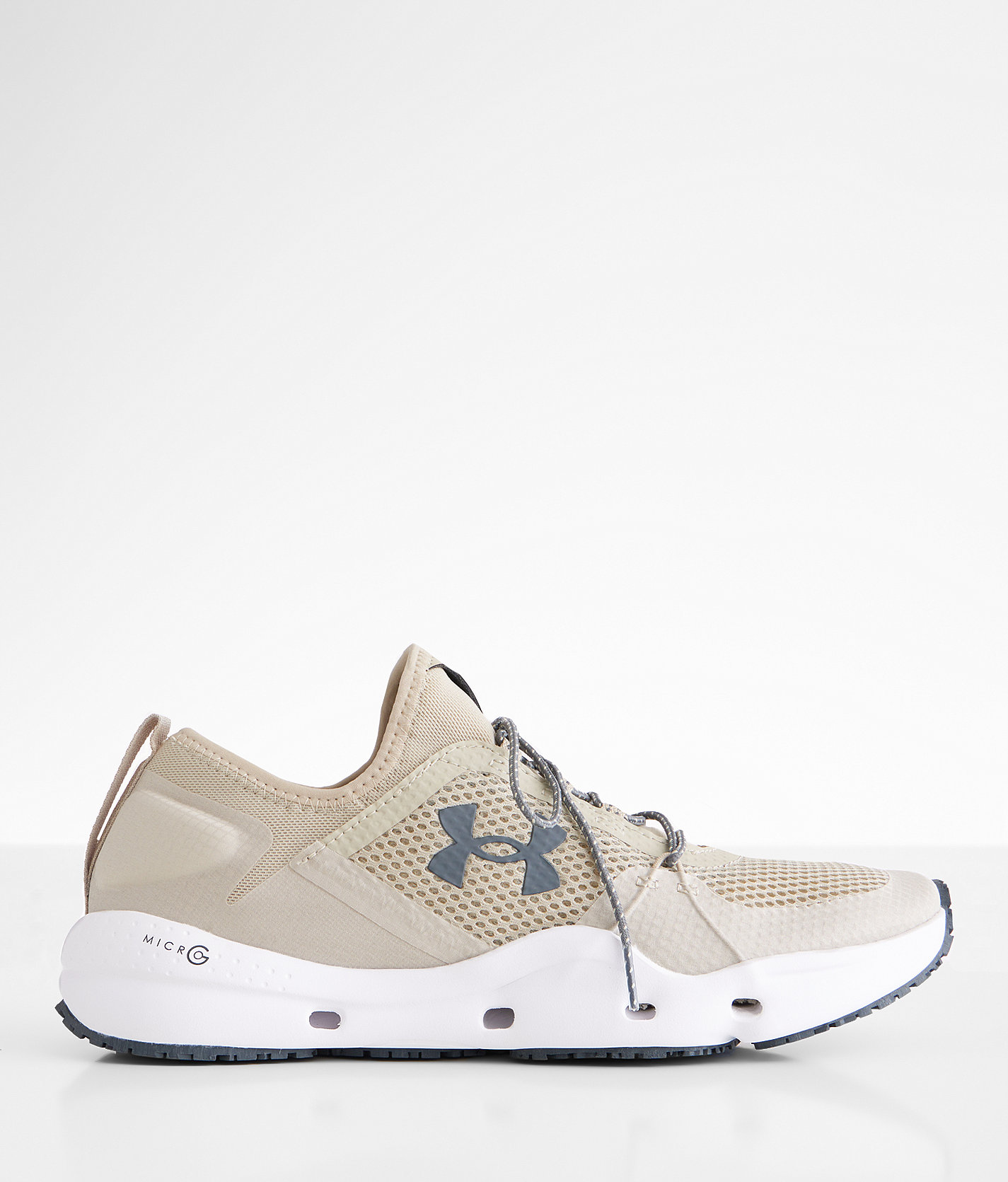 Under Armour® Micro G® Kilchis Fishing Sneaker - Men's Shoes in Khaki White Pitch Gray