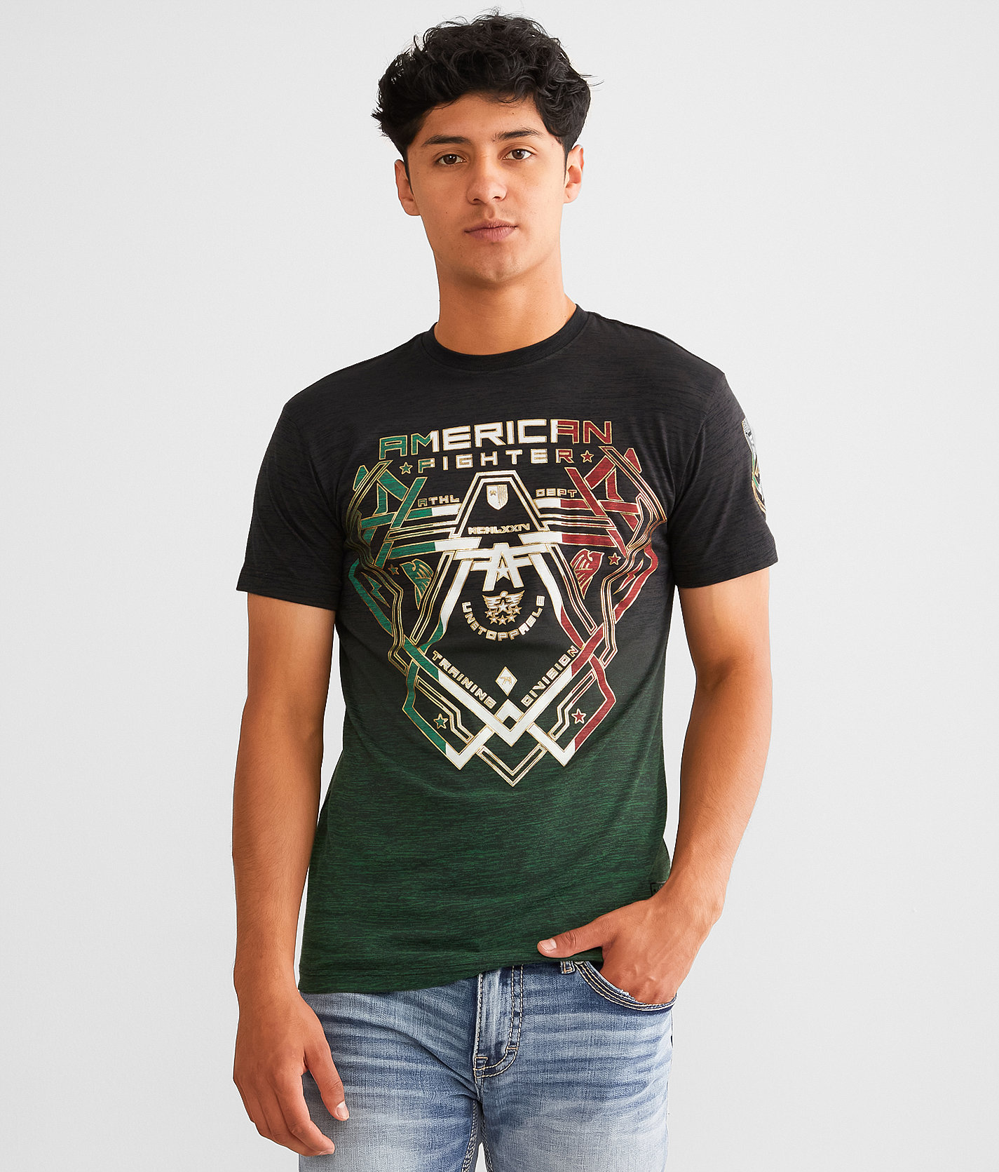 American Fighter Paton T-Shirt - Men's T-Shirts in Pitch Black Mult