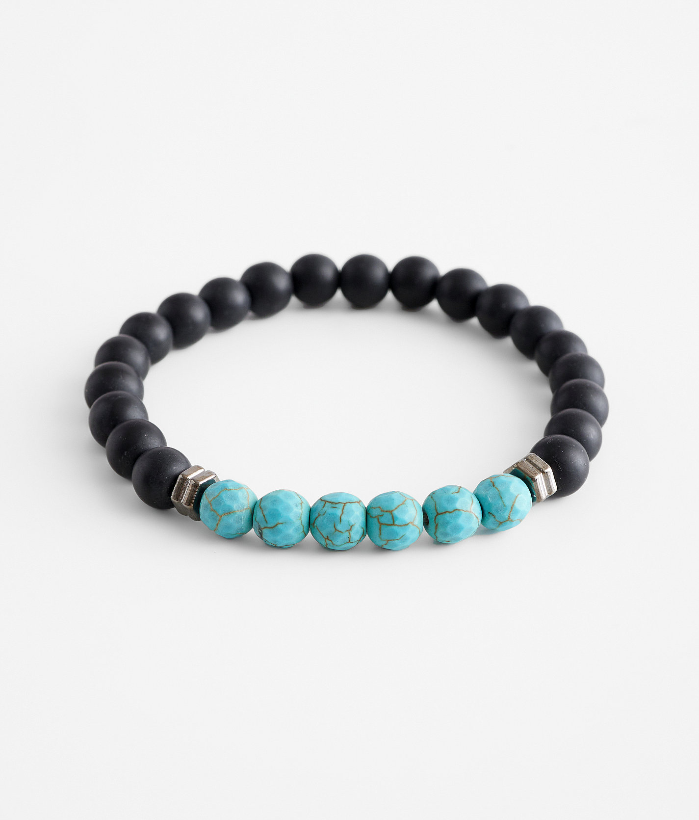 BKE Black & Turquoise Bracelet - Men's Jewelry in Black